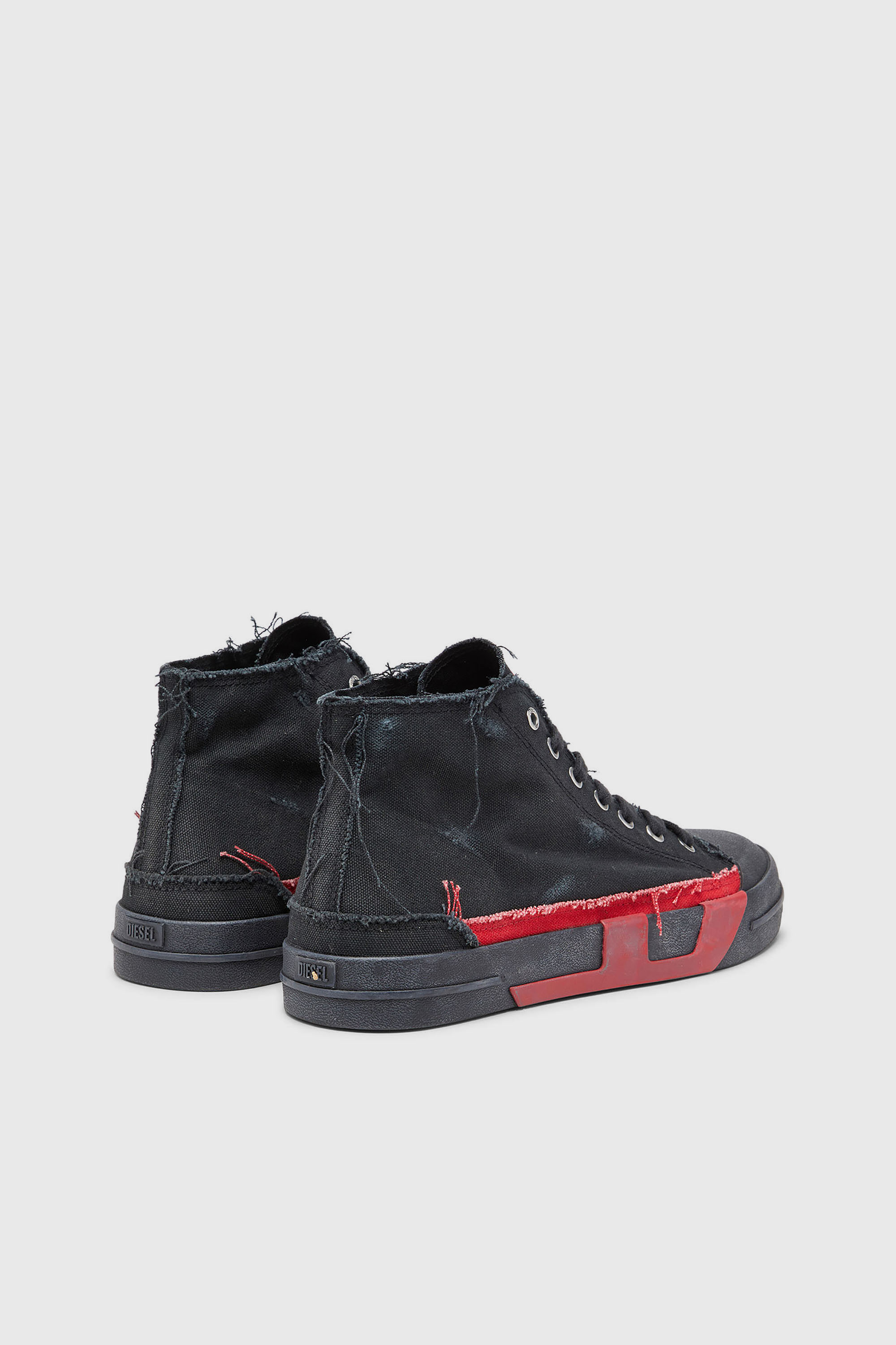 Diesel - S-D-VERSE MID II, S-D-Verse-Baskets montantes en toile vieillie Homme in Polychrome - 3
