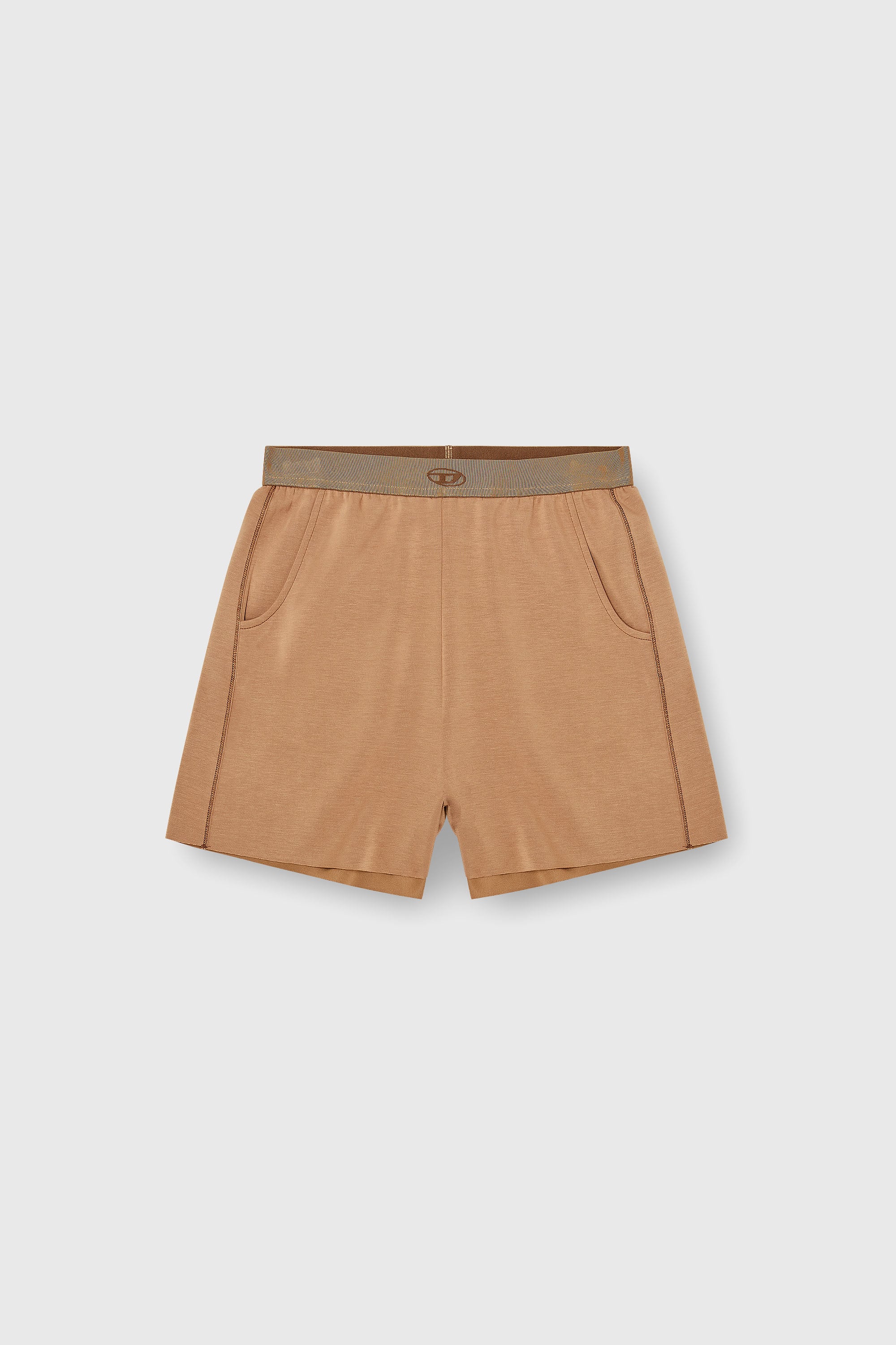 Diesel - MARTHA-UTLT, Woman's Shorts in light stretch scuba in Brown - 2