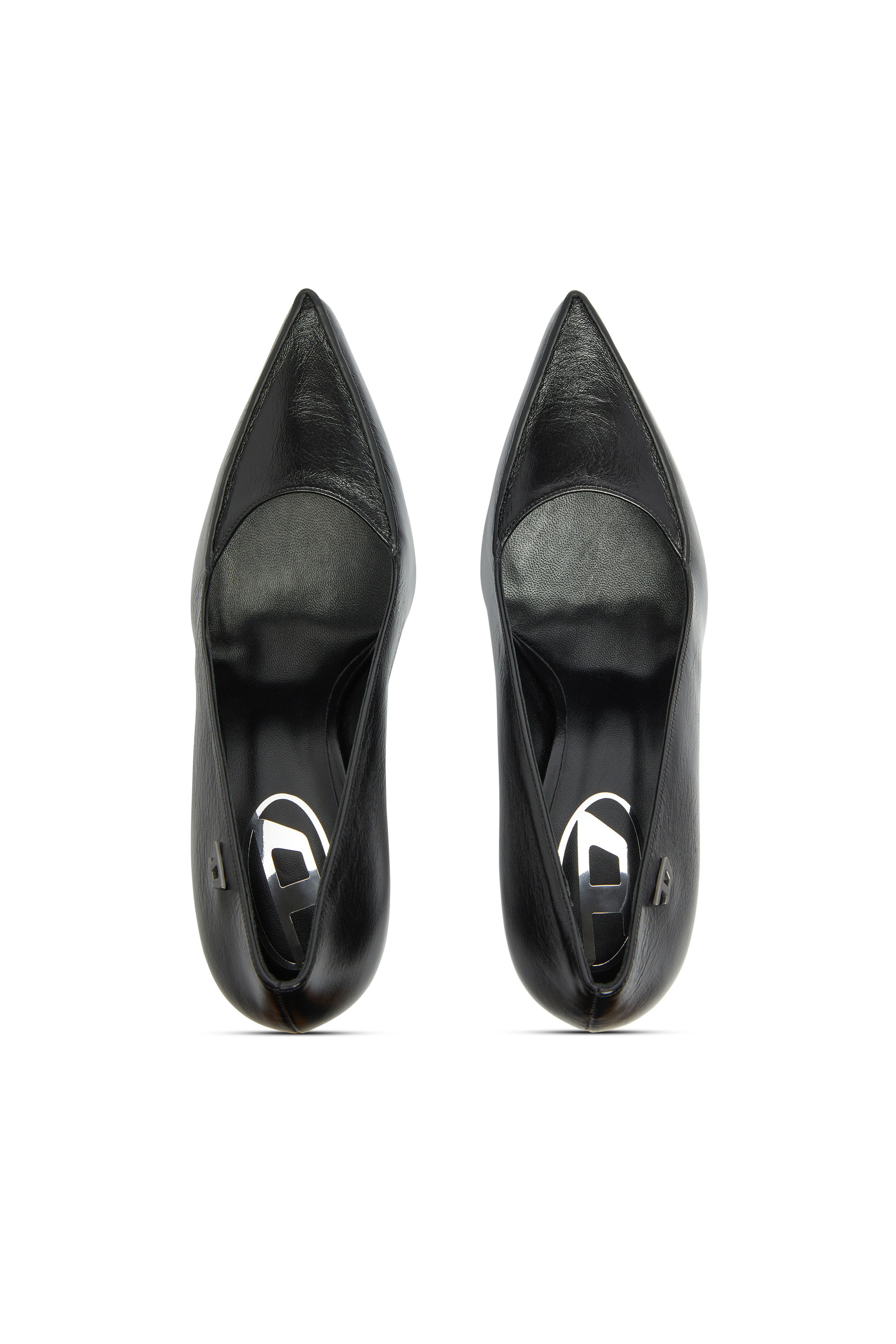 Diesel - D-LUCETTE-90-PUMP D, D-Lucette-Escarpins en cuir Femme in Noir - 4