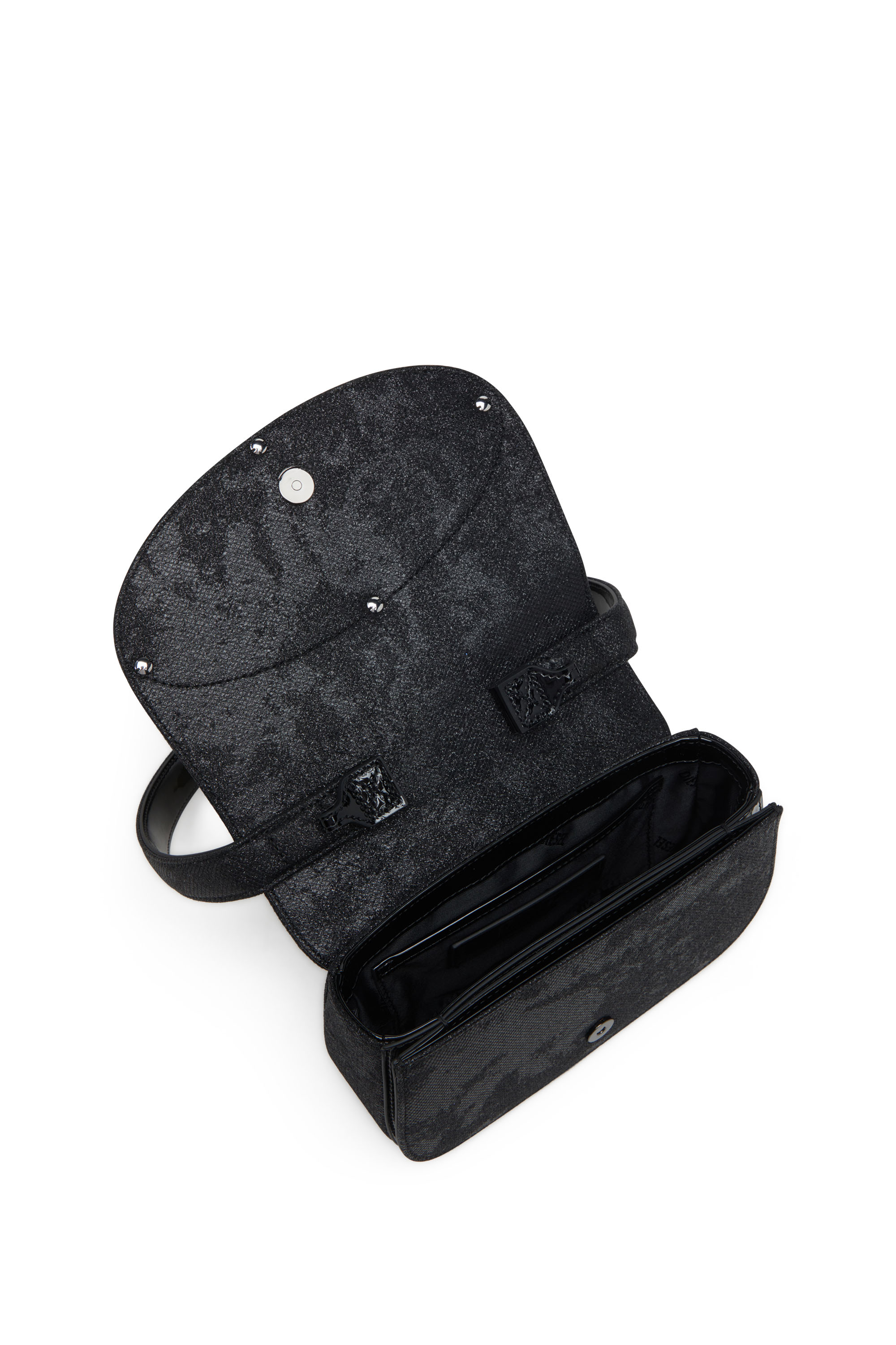Diesel - 1DR, 1DR-Sac emblématique 1DR en Lurex camouflage à paillettes Femme in Noir - 3