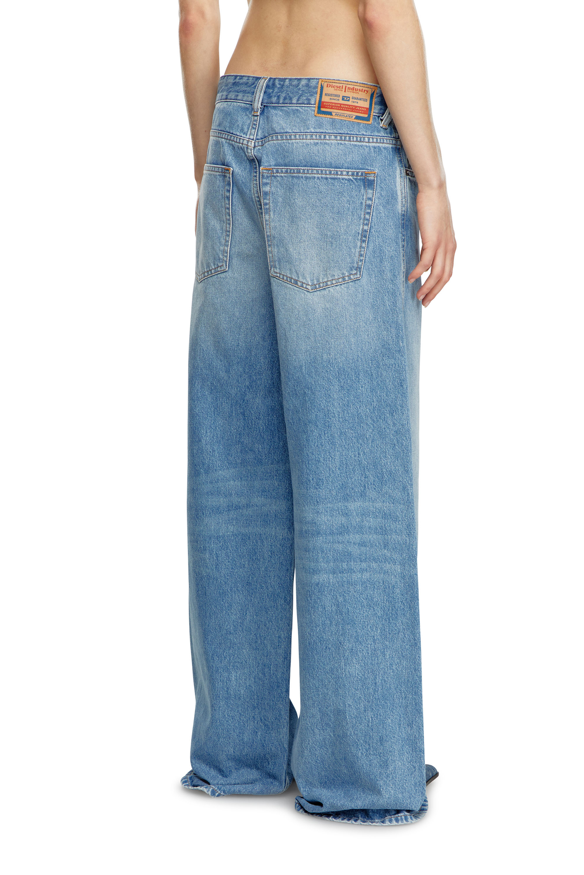 Diesel - Femme Straight Jeans 1996 D-Sire 09I29, Bleu Clair - Image 3