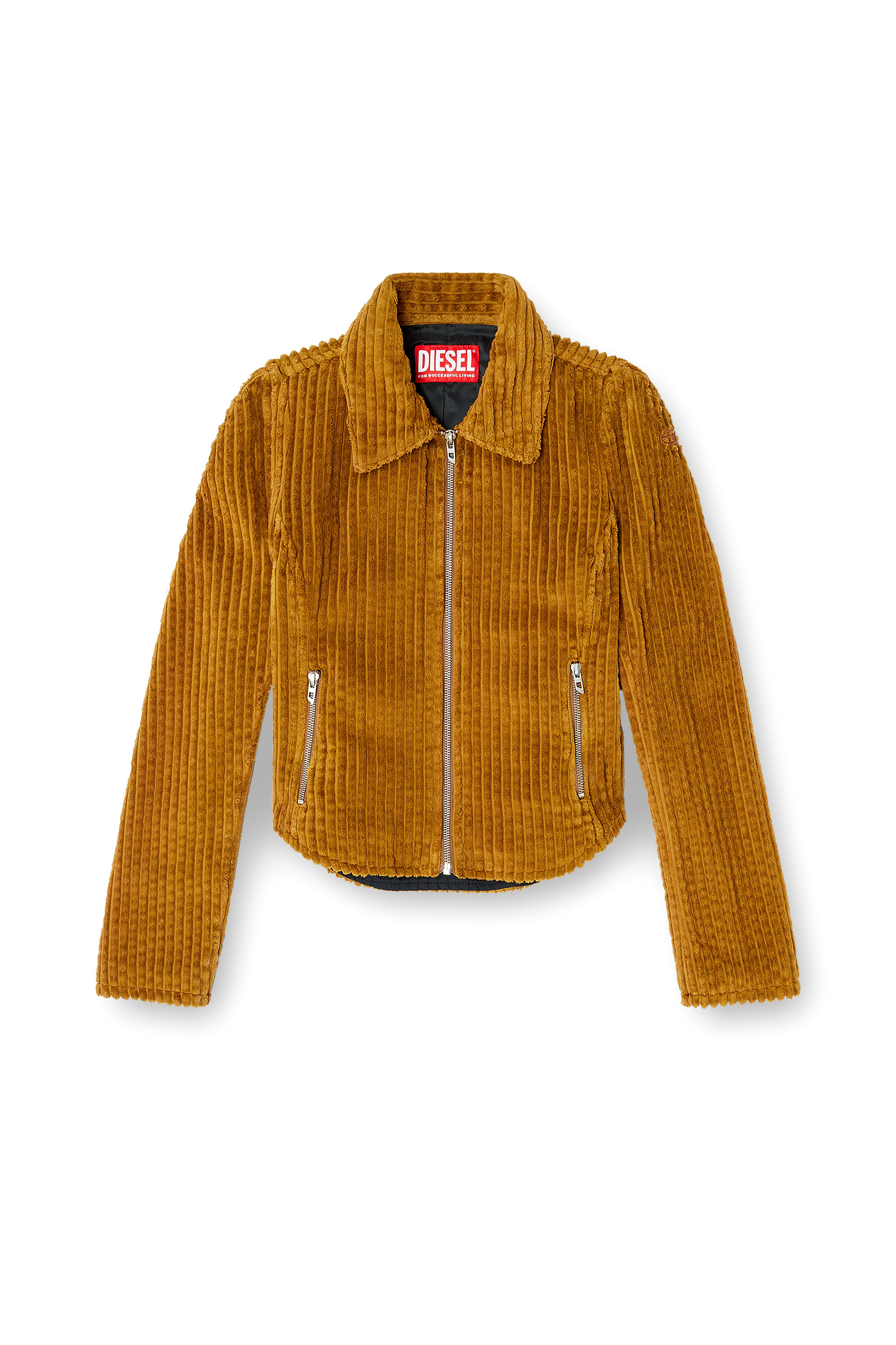 G-ENEA, Light Brown Diesel - G-ENEA, Woman's Shirt-jacket in cotton corduroy in Light Brown - 2