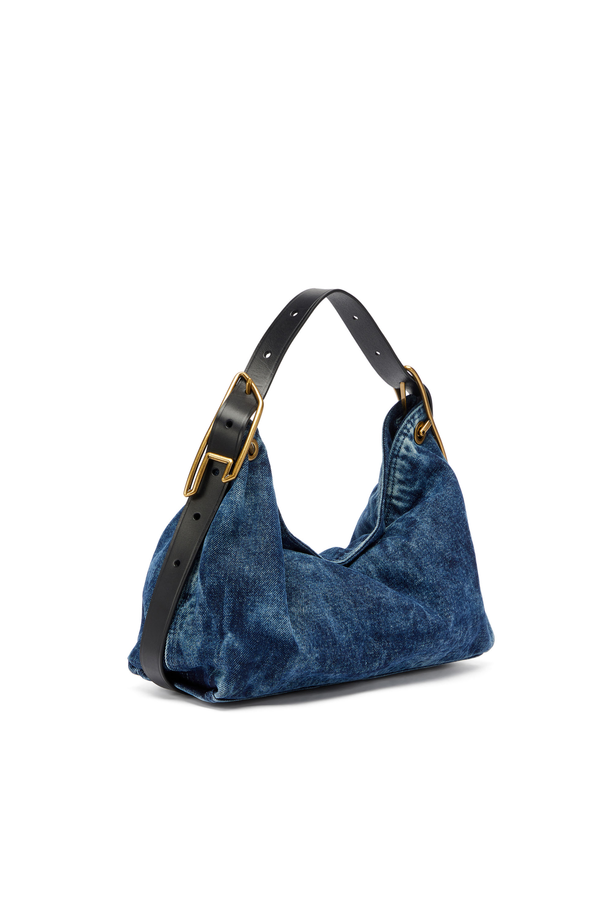 Diesel - D-LINE SHOULDER, D-Line-Sac &agrave; bandouli&egrave;re en denim Femme in Bleu - 2