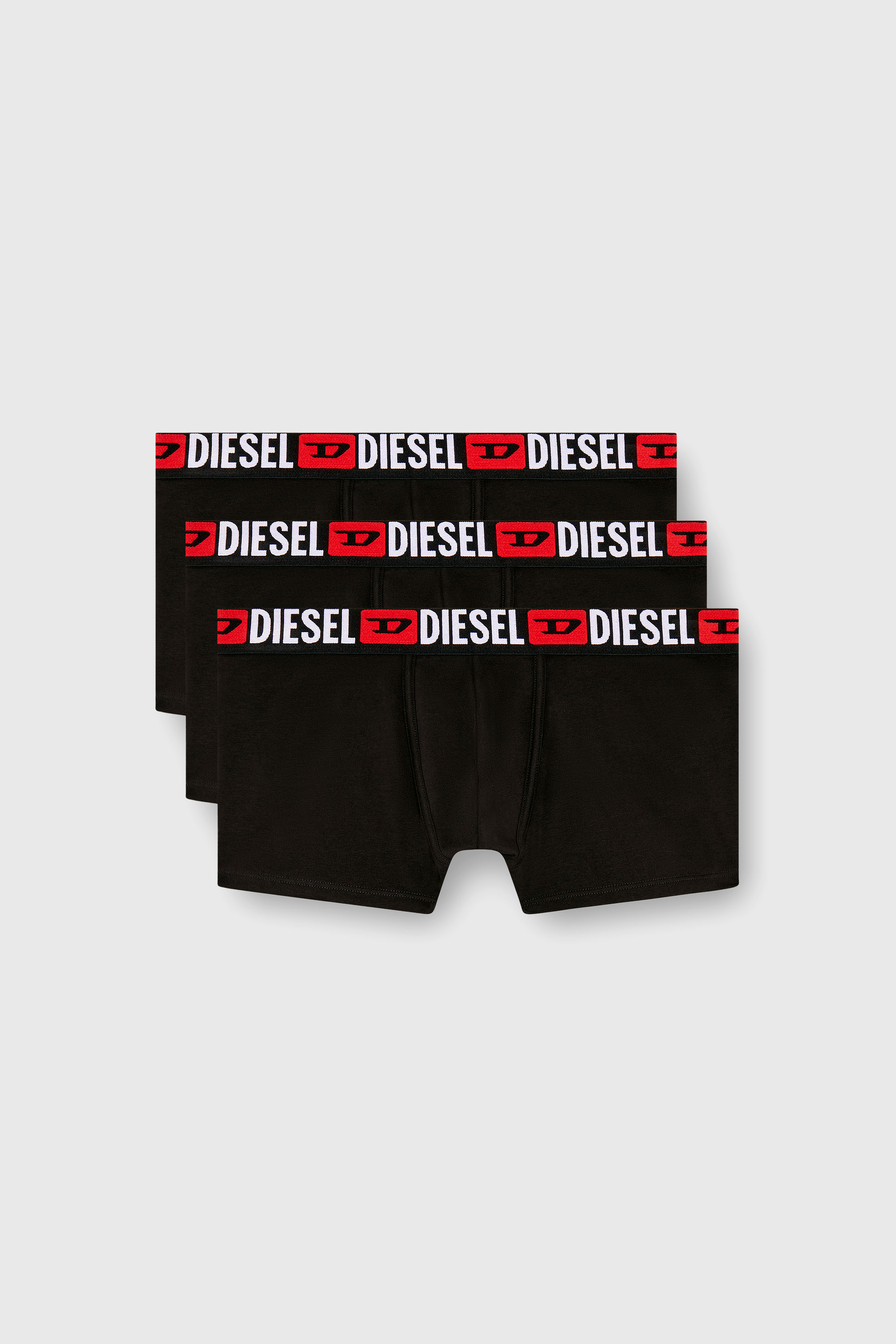 Diesel - UMBX-DAMIENTHREEPACK, Lot de trois boxers avec taille orn&eacute;e du logo sur toute la surface Homme in Noir - 2