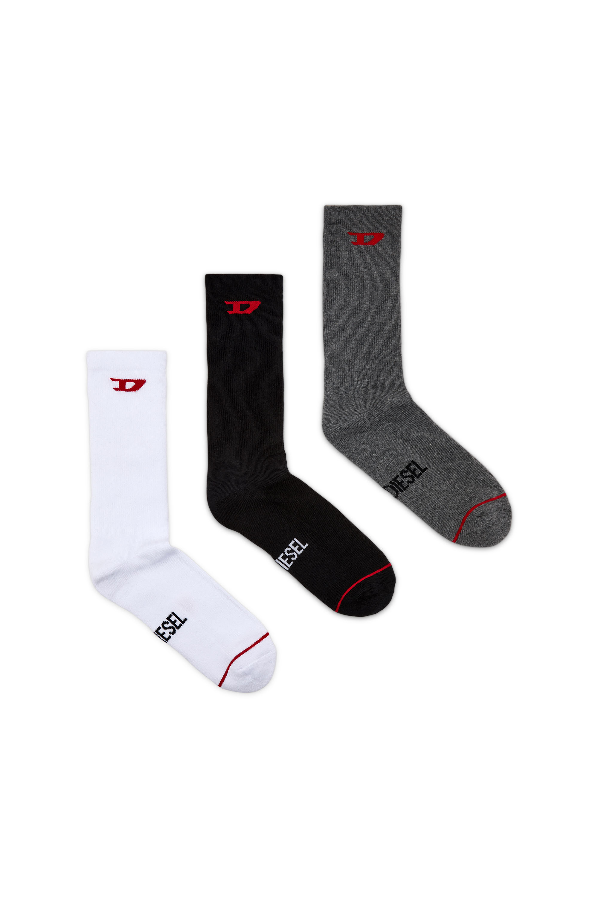 SKM-RAY-THREEPACK, White/Grey - Socks