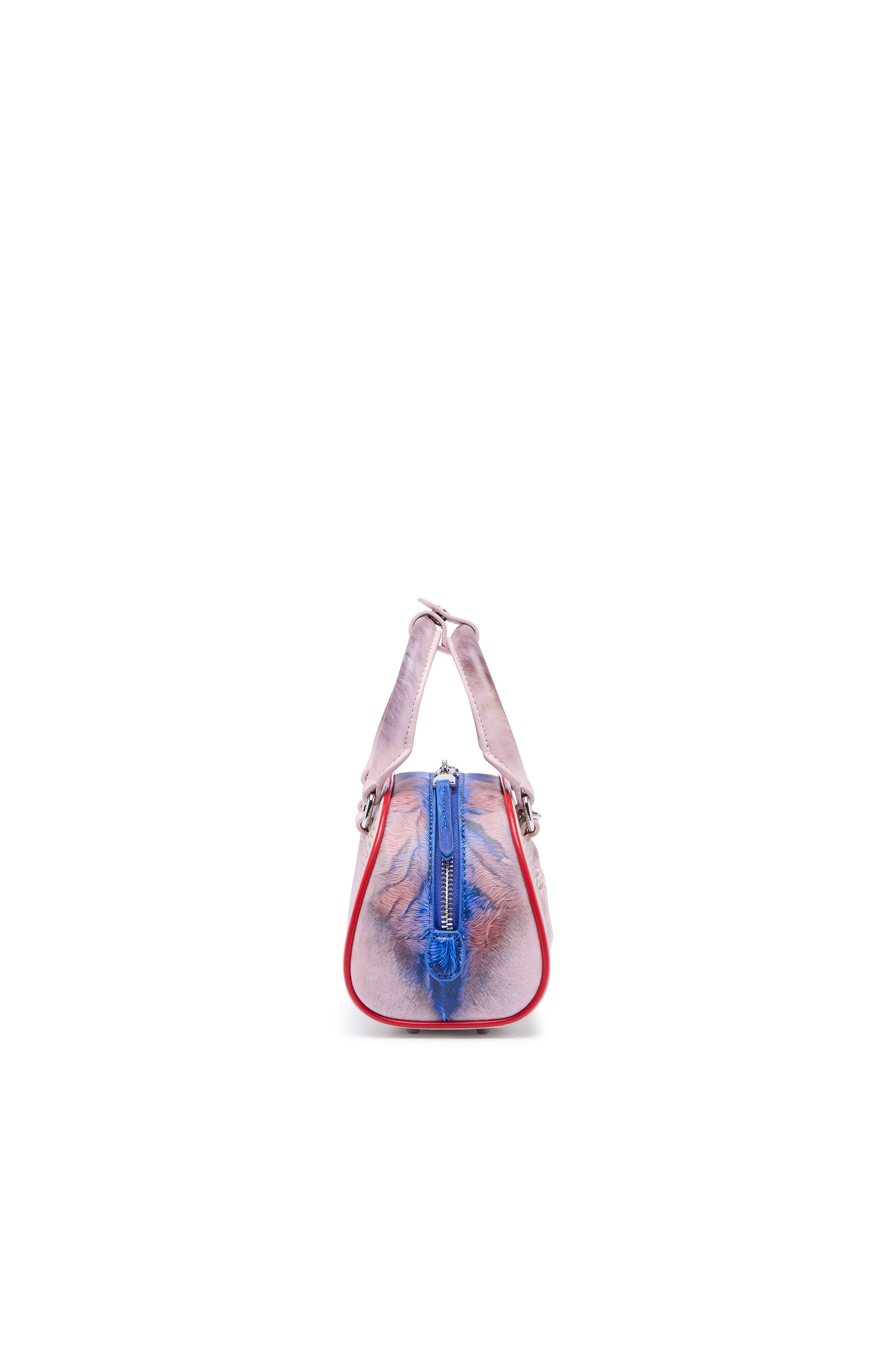 Diesel - 1DR DOME CROSSBODY, 1DR Dome-Sac bowling mini avec imprim&eacute; animalier Femme in Polychrome - 5