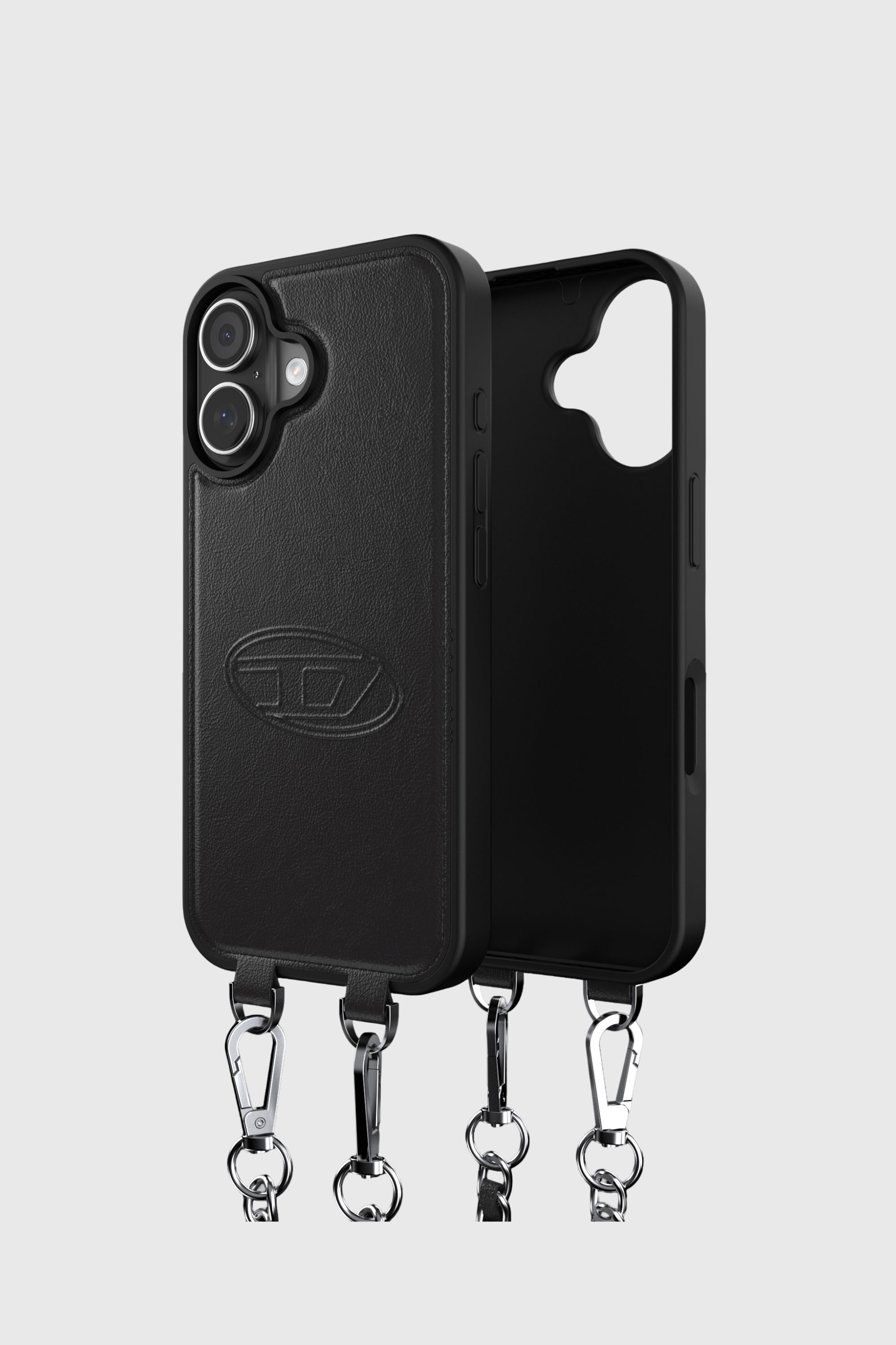 Diesel - 60661 MOULDED CASE, Coque Oval D avec dragonne et MagSafe pour iPhone 17 Mixte in Noir - 1