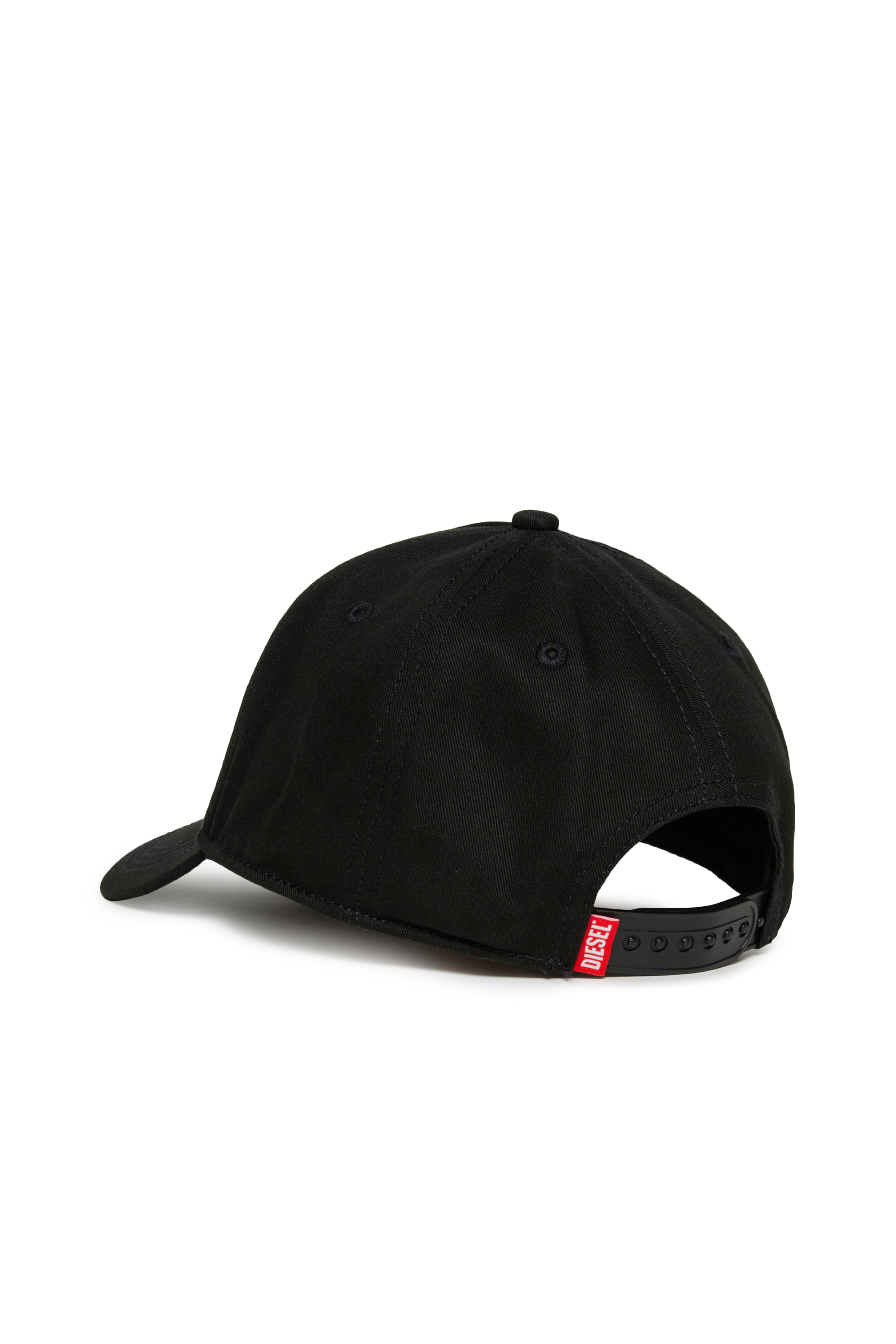 Diesel - FRENDIL, Casquette de baseball avec broderie Oval D Homme in Noir - 2