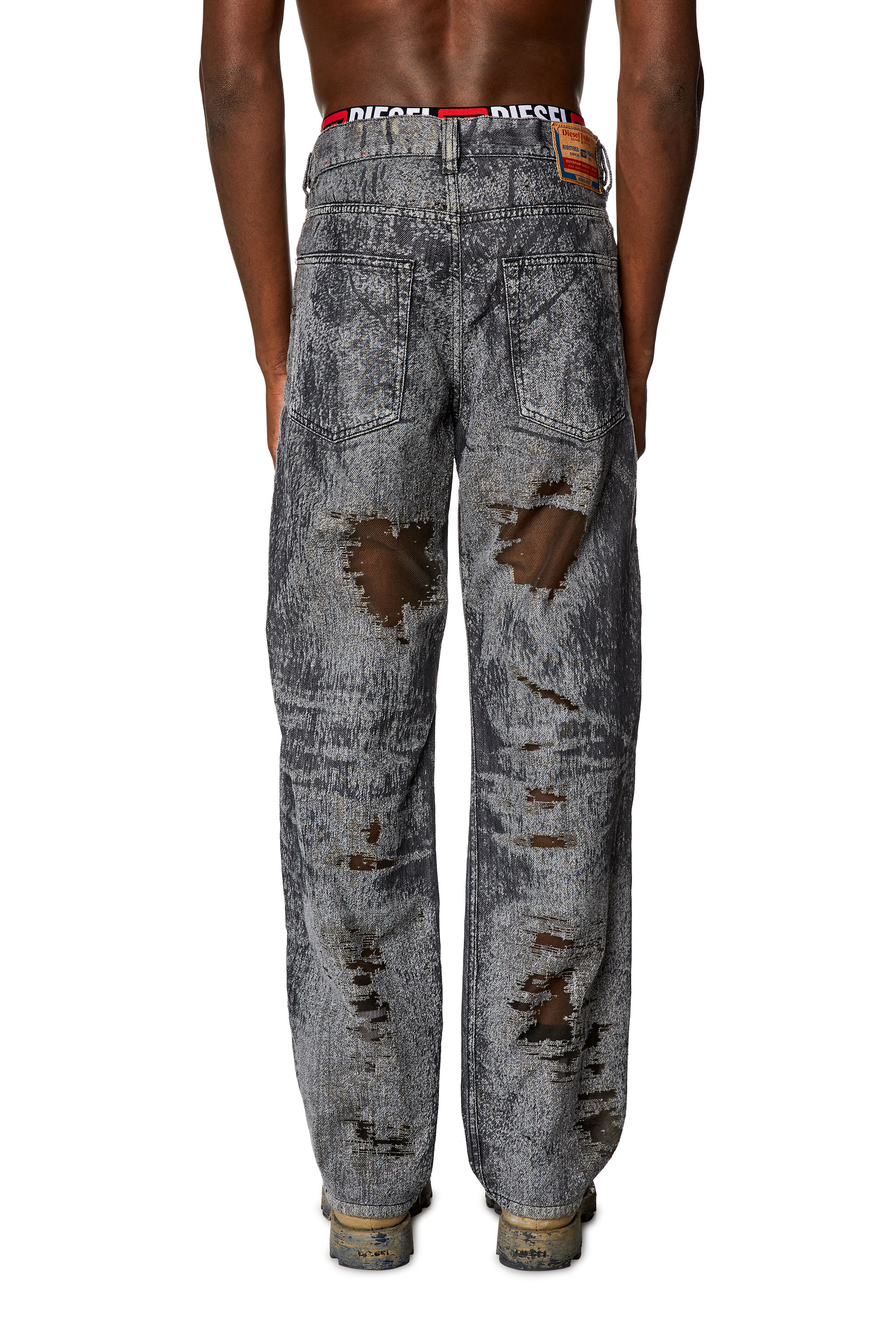 Diesel - Straight Jeans 2010 D-Macs 007T7, Black/Dark grey - Image 2