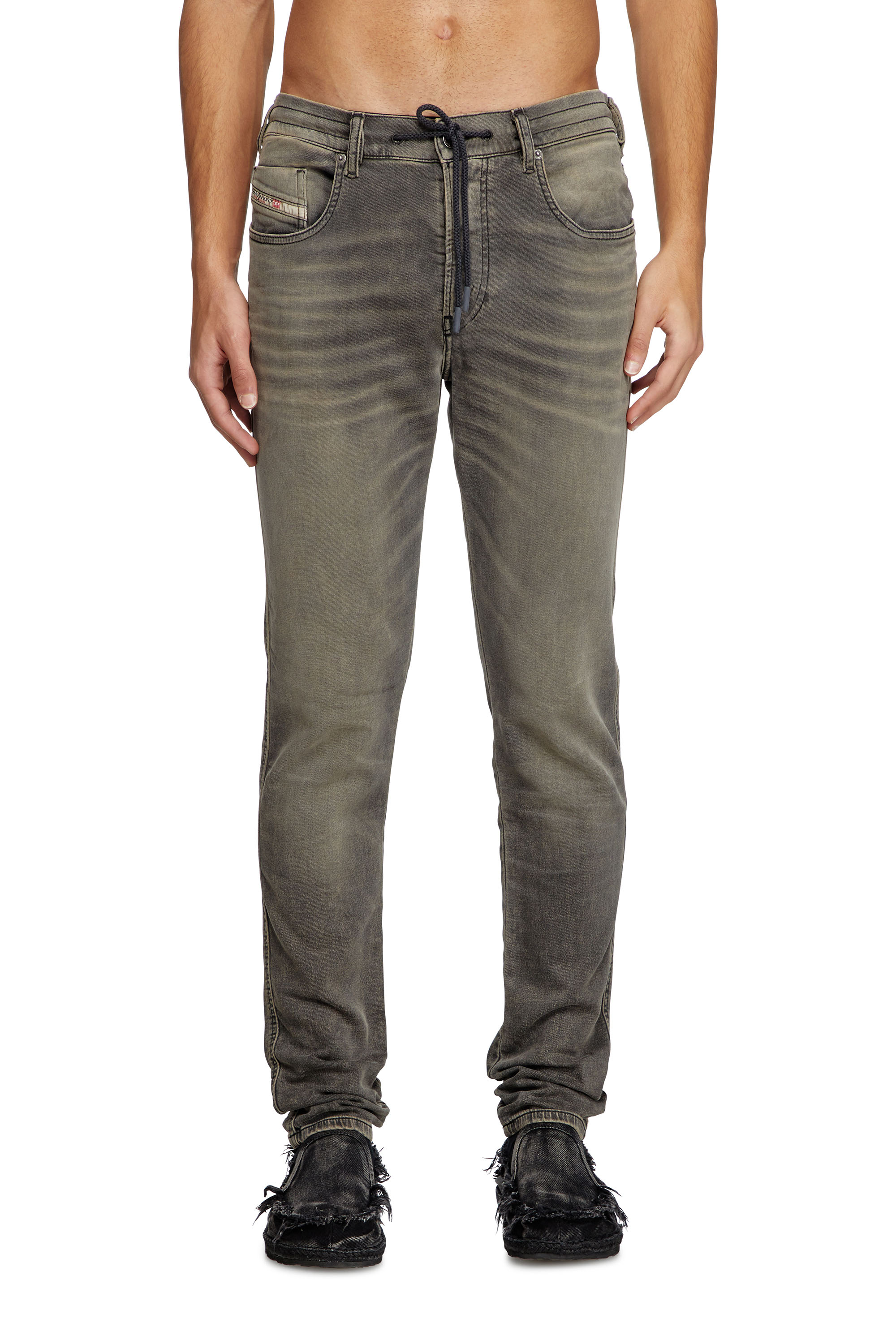 Diesel - Slim 2060 D-Strukt Joggjeans® 068PD Homme, Gris Clair - Image 1