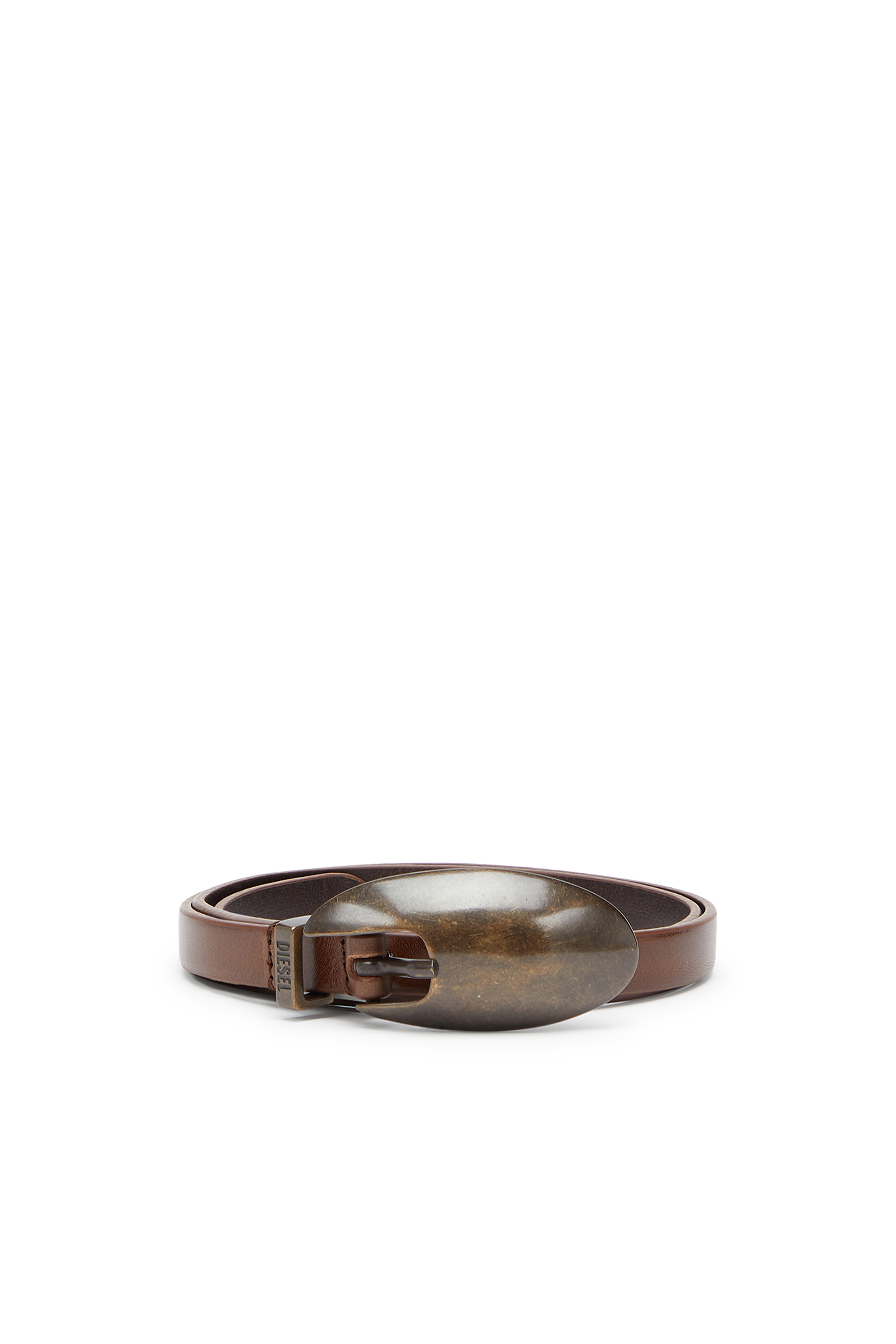 Diesel - B-ROP 15, 1,5 cm ceinture en cuir Femme in Marron - 1