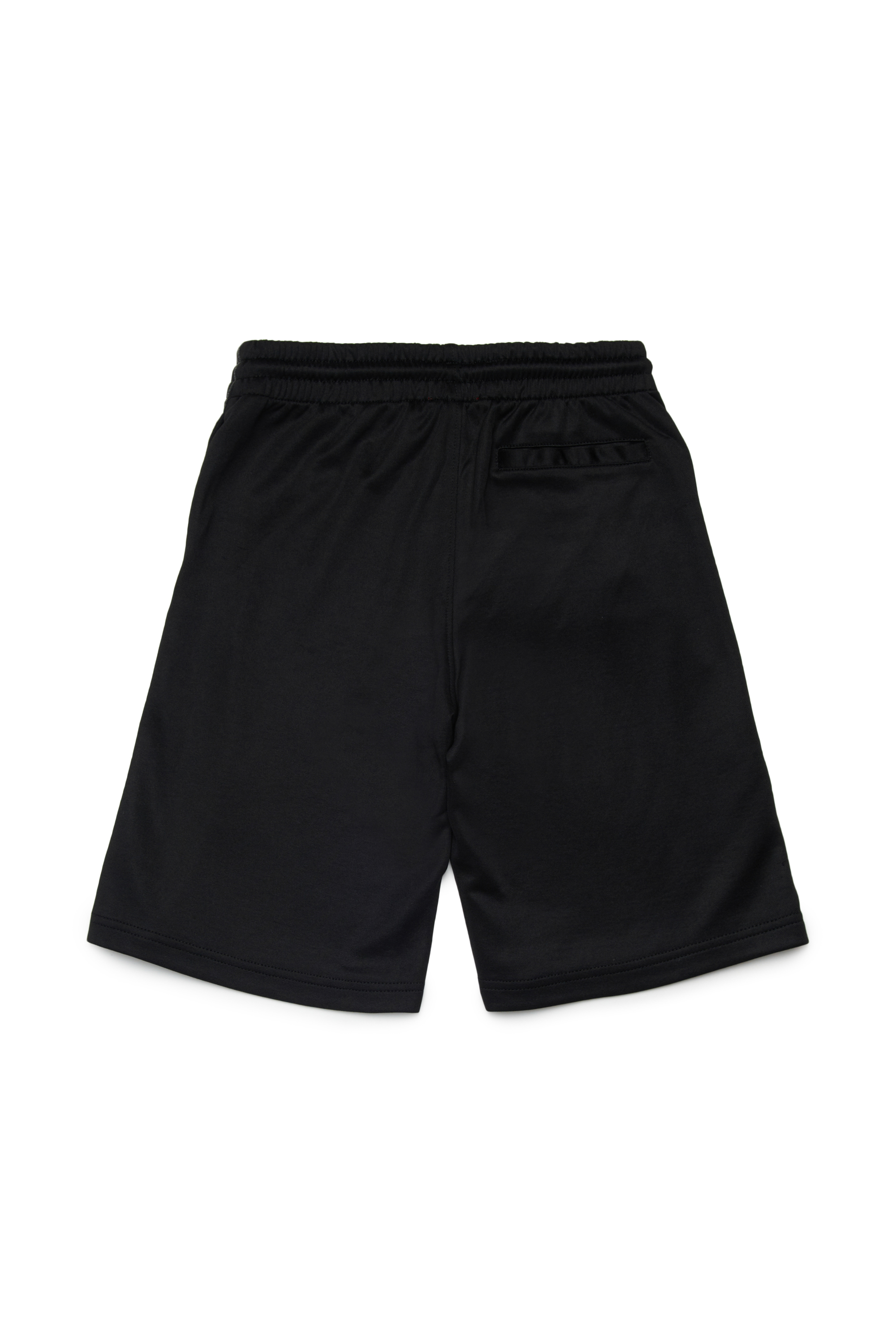 Diesel - PACARON SHORT, Shorts en molleton avec bandes lat&eacute;rales Homme in Noir - 2