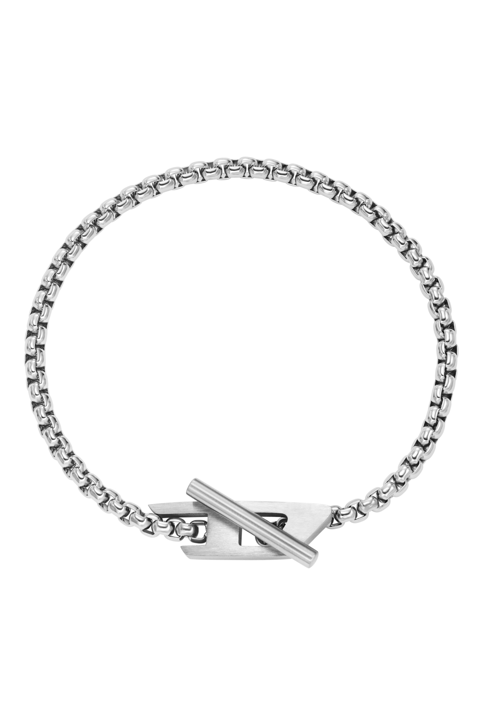 ブレスレット Diesel Dx1472 Stainless Steel Chain Bracelet Silver Black Women's Two-Tone stainless steel chain bracelet | Black | Diesel
