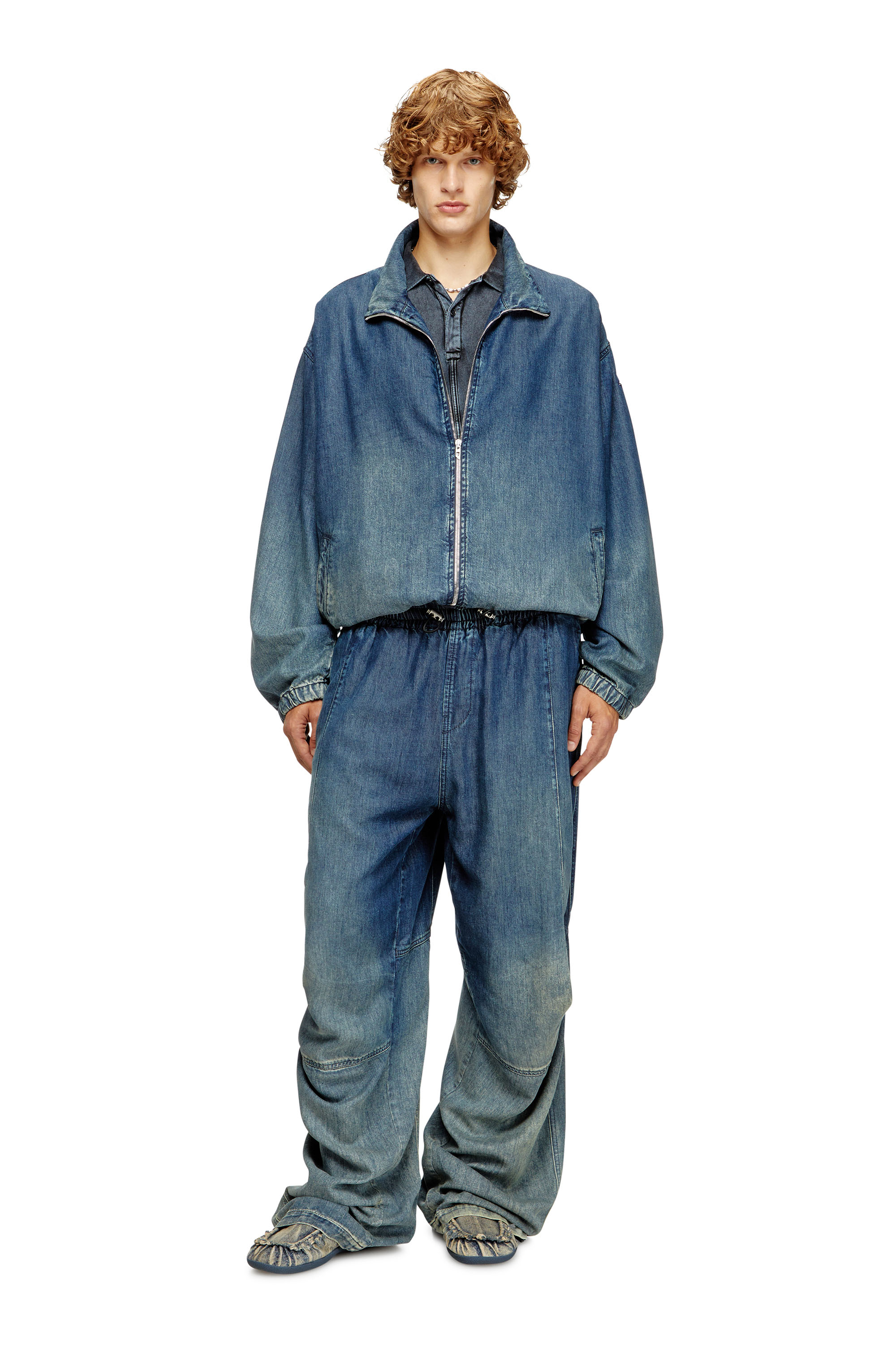 Relaxed Jeans D-Pari 068TC, Bleu Foncé Diesel - Relaxed Jeans D-Pari 068TC Homme, Bleu Foncé - Image 1