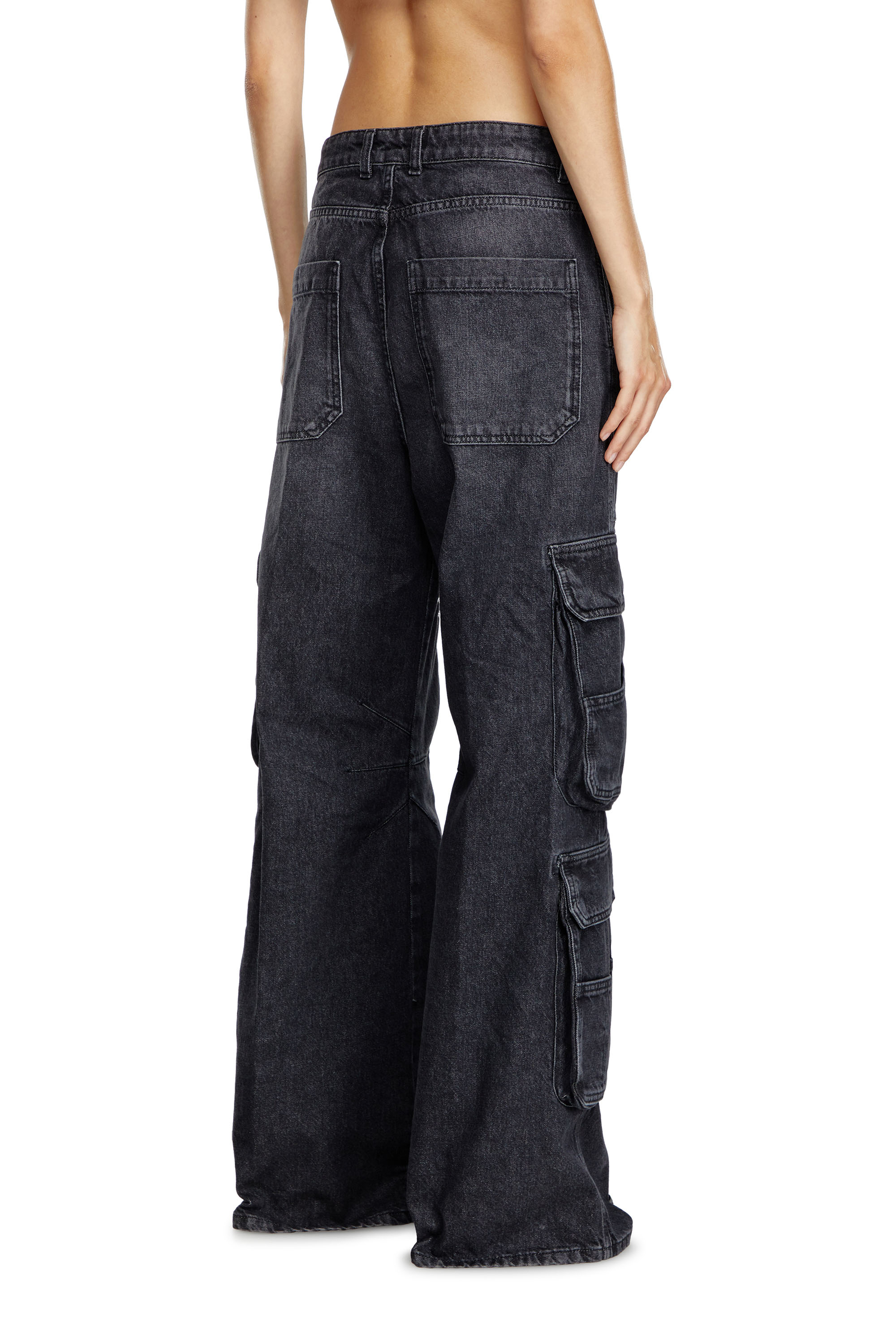 Diesel - Femme Straight Jeans 1996 D-Sire 0HLAA, Noir/Gris foncé - Image 1