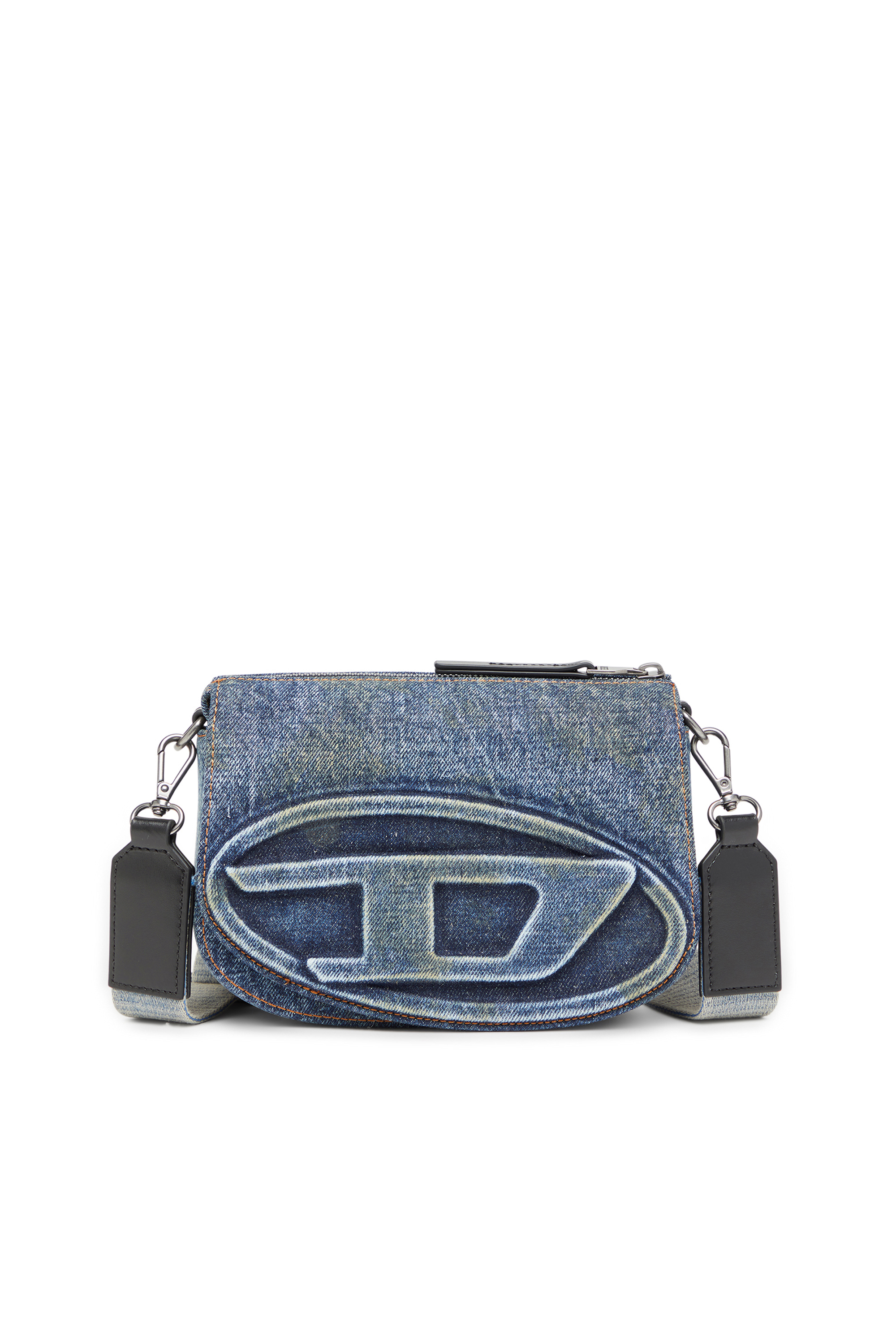 Diesel - 1DR CAMERA BAG, Sac caméra en denim solarisé Mixte in Bleu - 1