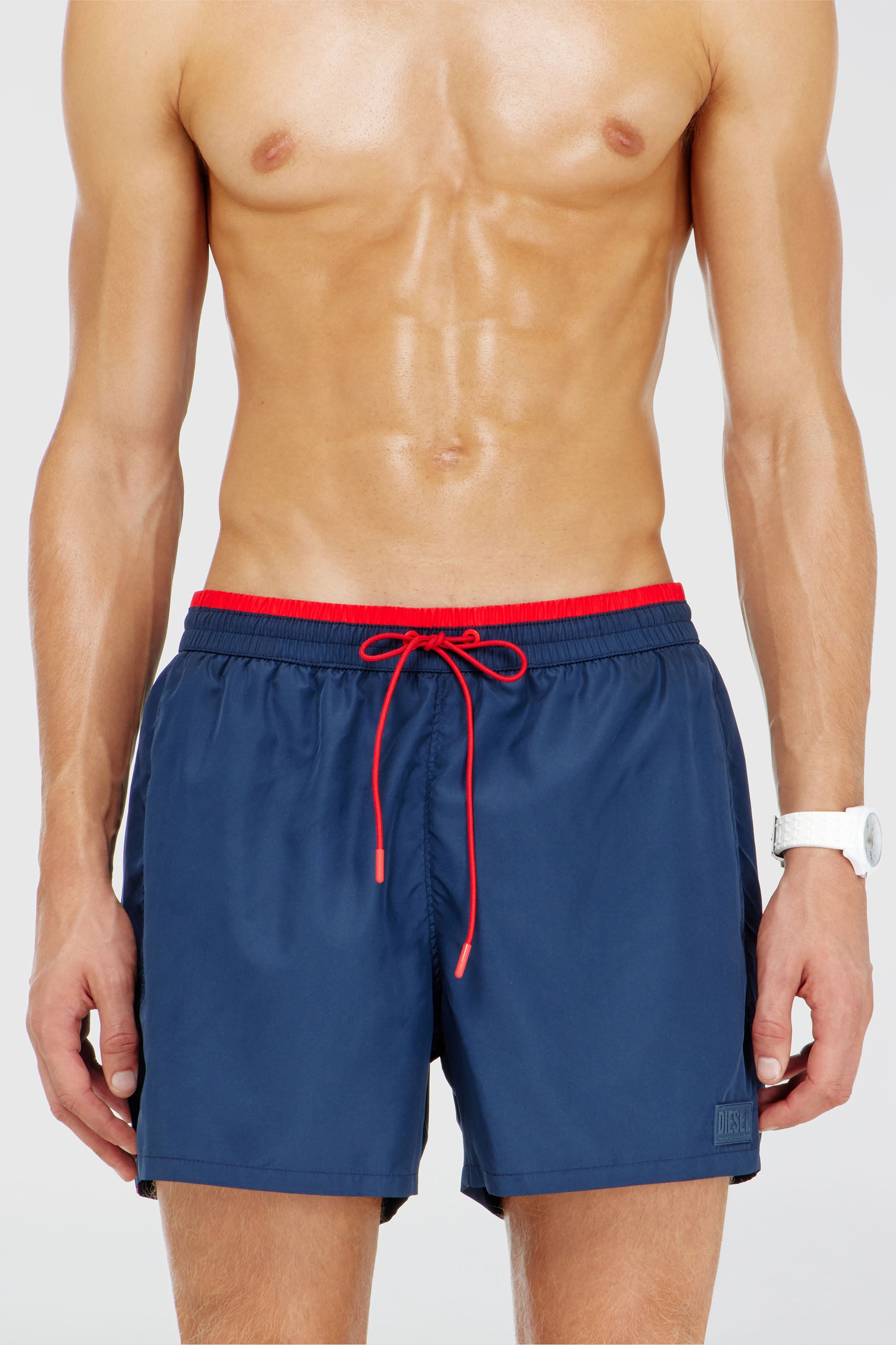 Diesel - JOEL-37-D-CORE, Short de bain avec taille contrastante Homme in Bleu - 1