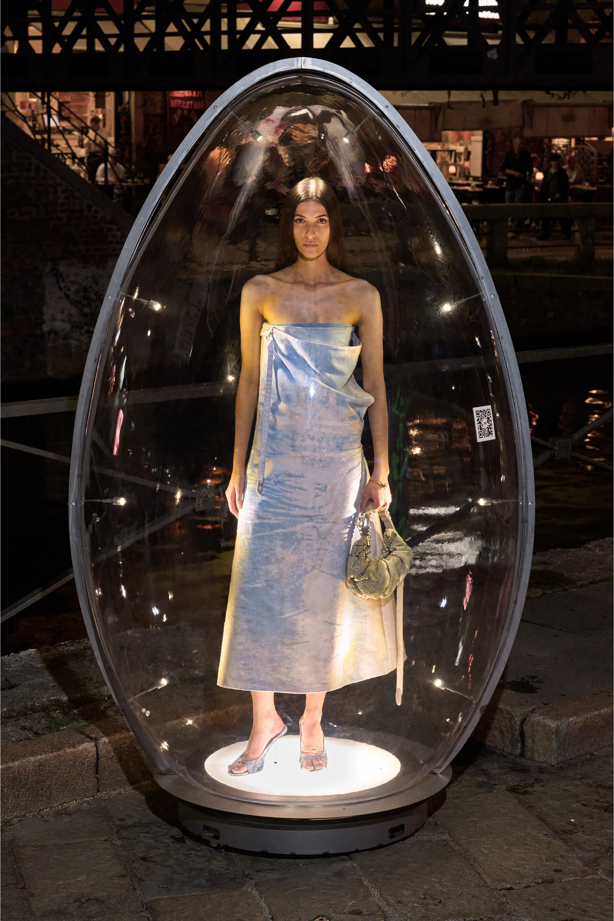 Diesel - D-DIAM'S-SA-40, D-Diam&rsquo;s-Mule en denim Low avec Oval D flottant Femme in Bleu - 7