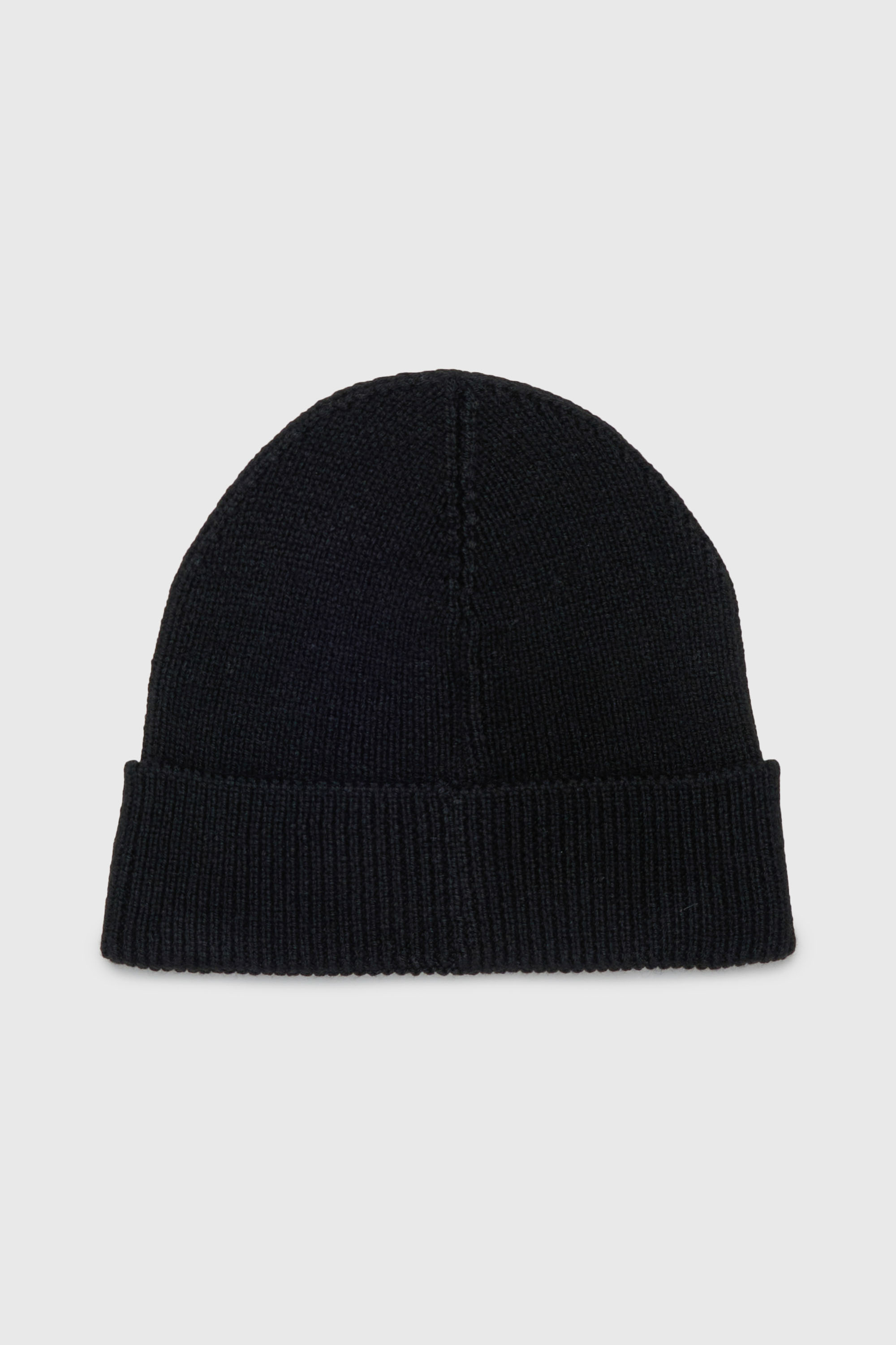 Diesel - FLOT, Bonnet en laine m&eacute;lang&eacute;e avec patch logo D Mixte in Noir - 2