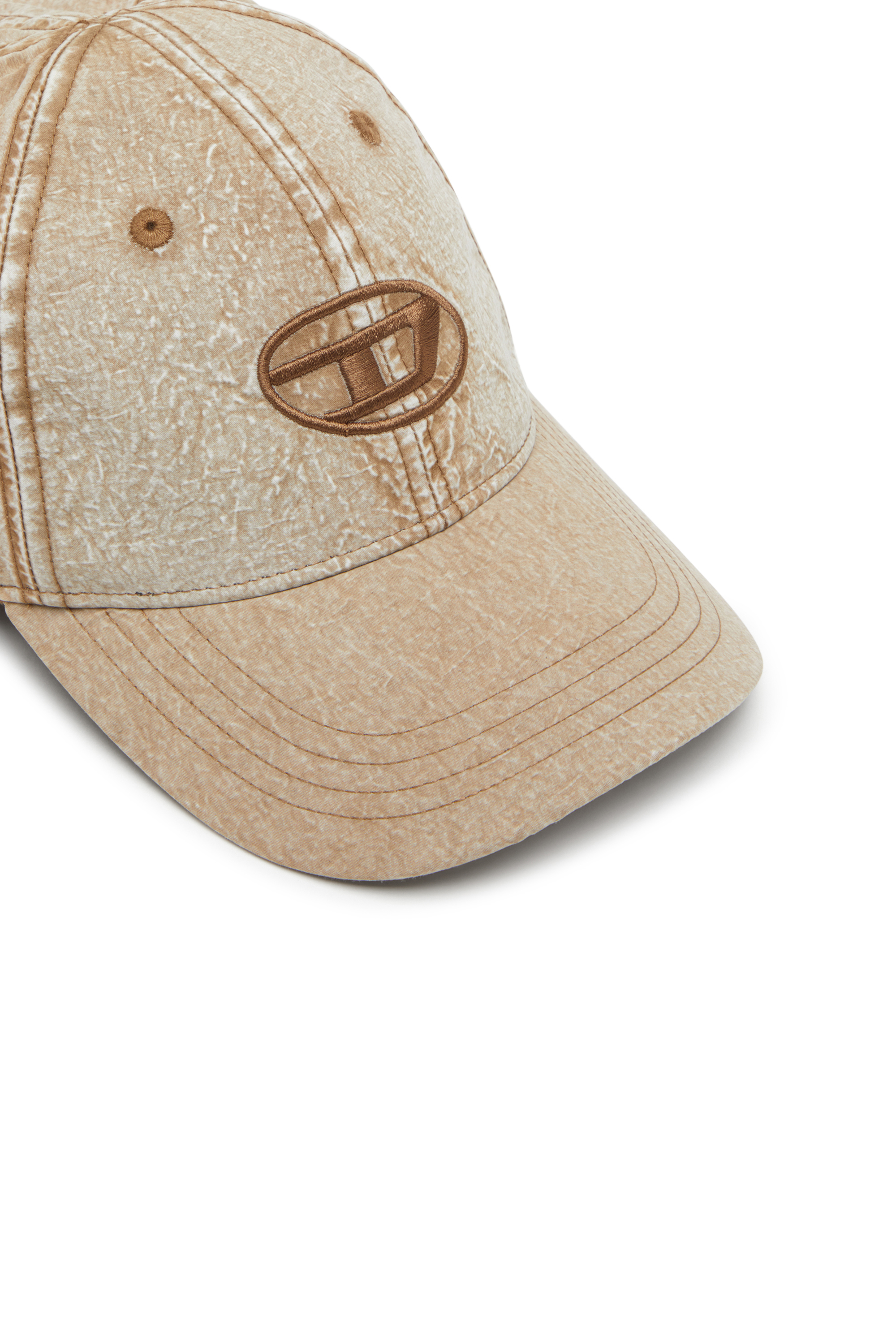 Diesel - C-NYLOFF, Casquette de baseball avec logo Oval D brodé Homme in Marron - 3