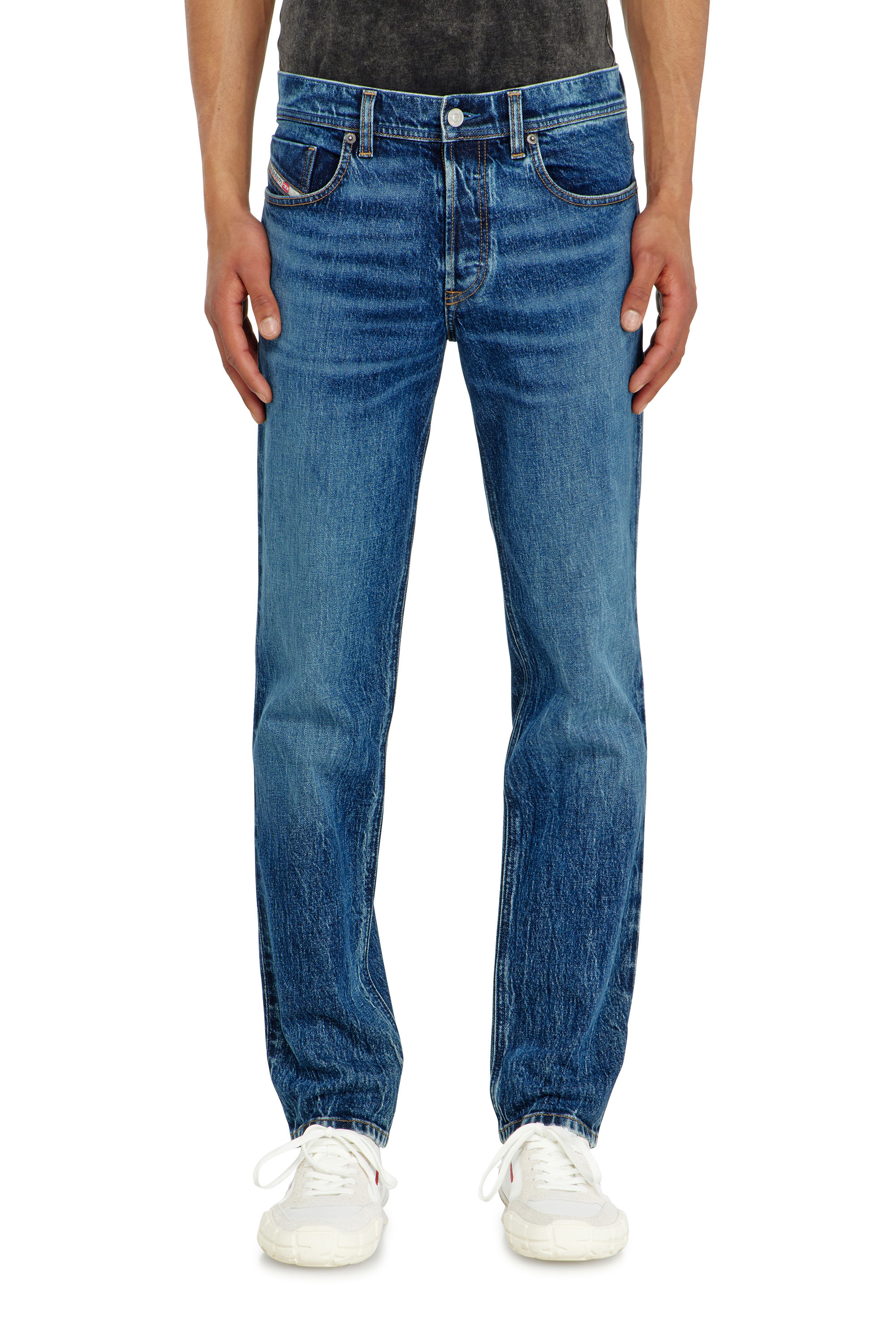 Diesel - Regular Jeans 2023 D-Finitive 0KBBQ Homme, Bleu Fonc&eacute; - Image 4