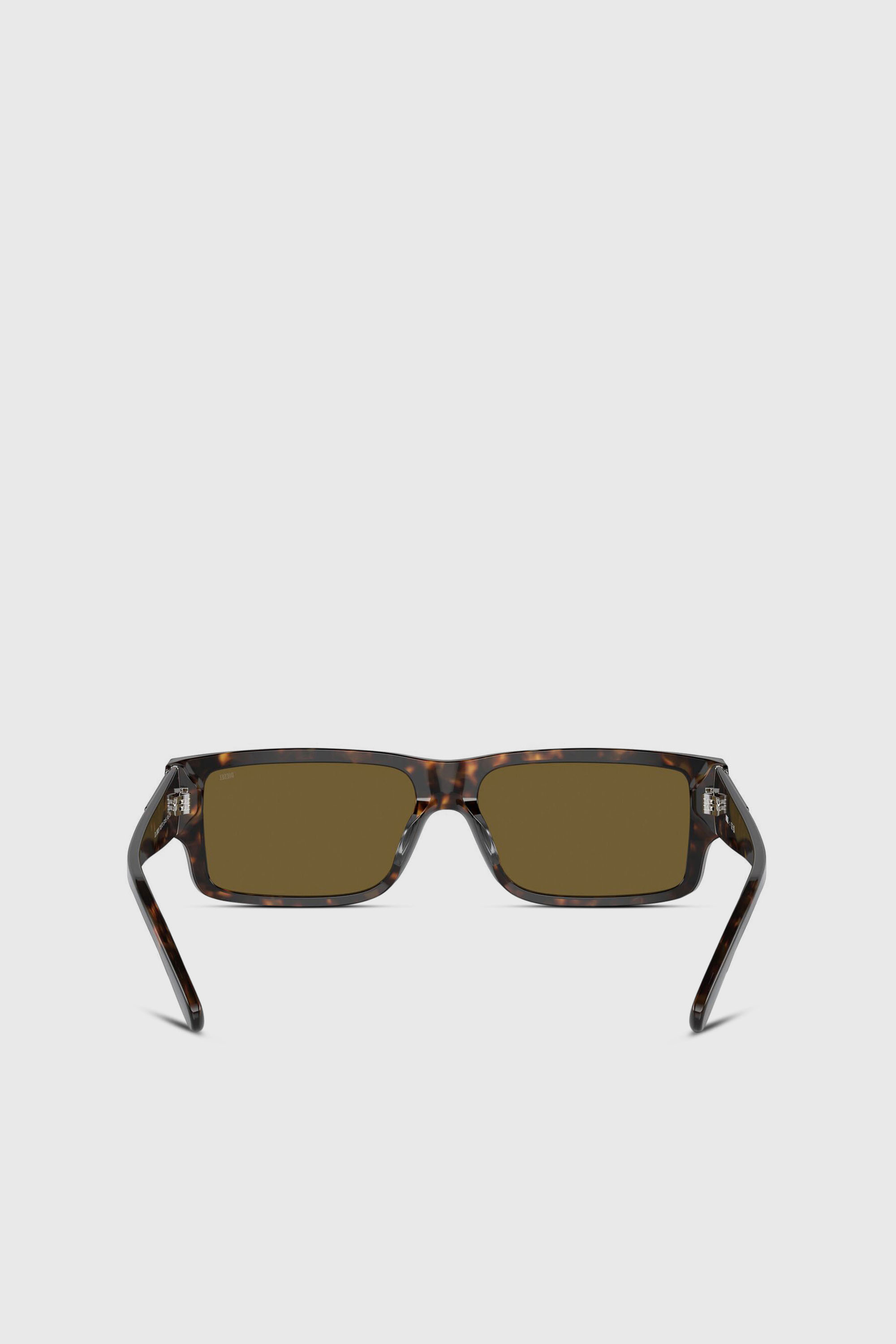 Diesel - 0DL2003 SIZE 57, Lunettes de soleil rectangulaires Homme in Marron - 3