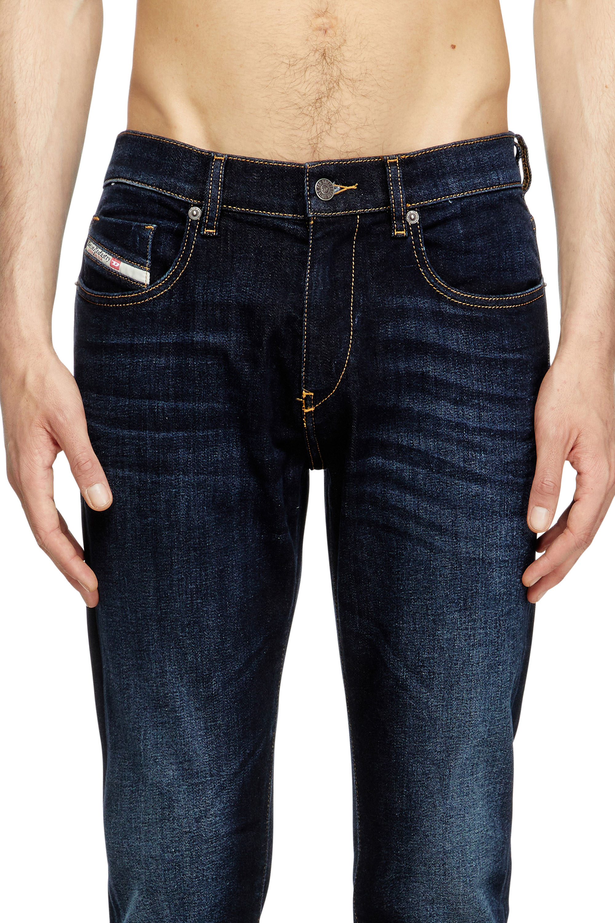 Diesel - Slim Jeans 2019 D-Strukt 009ZS Homme, Bleu Fonc&eacute; - Image 4