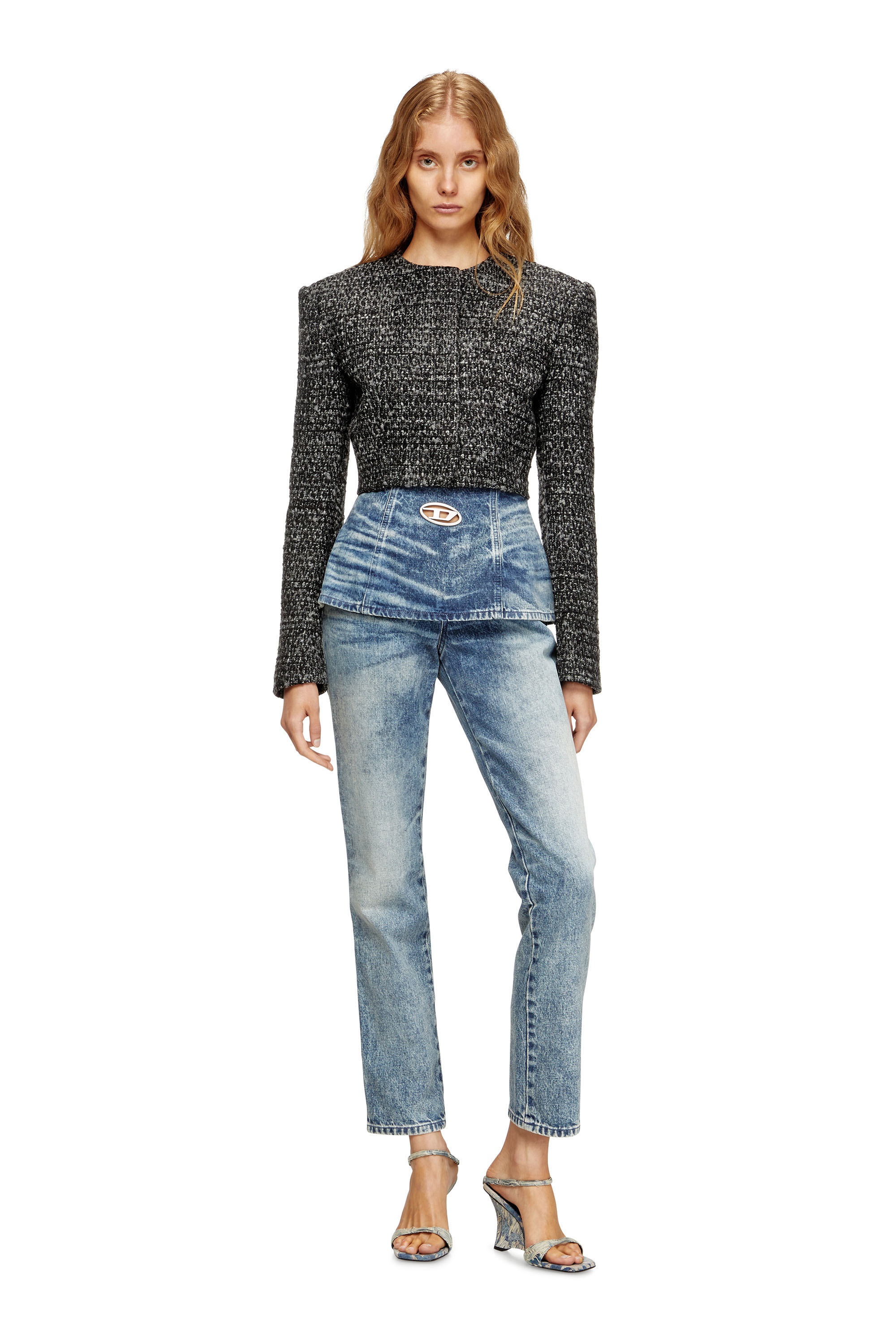 Diesel - Slim Jeans D-Hourjian 007DA Femme, Bleu Clair - Image 1