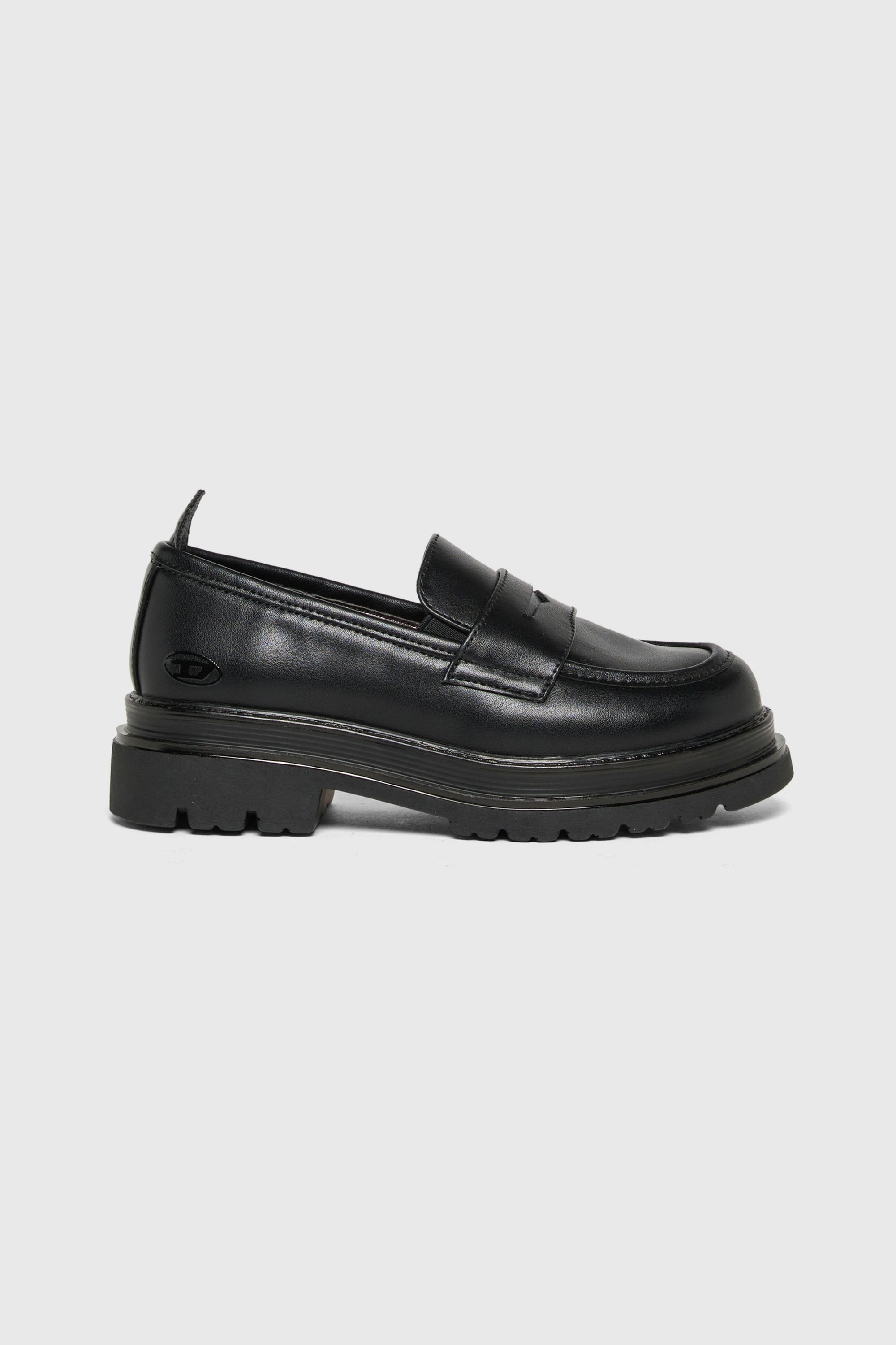 Diesel - D-SLAWEU, D-Slaweu - Mocassins &agrave; semelle crant&eacute;e Mixte in Noir - 1