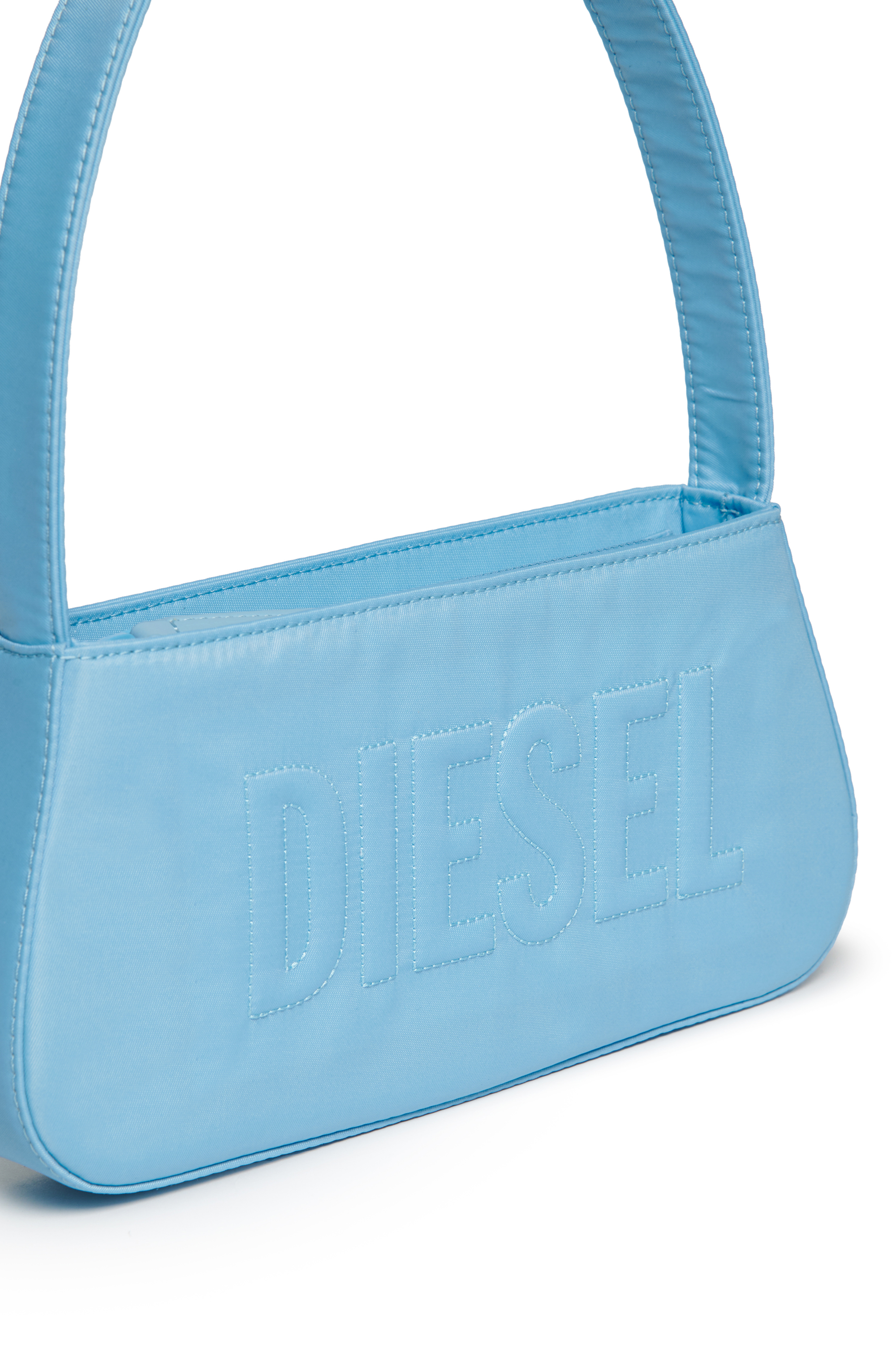 Diesel - WDELIA, WDELIA Sac en nylon avec logo brodé Femme in Bleu - 4
