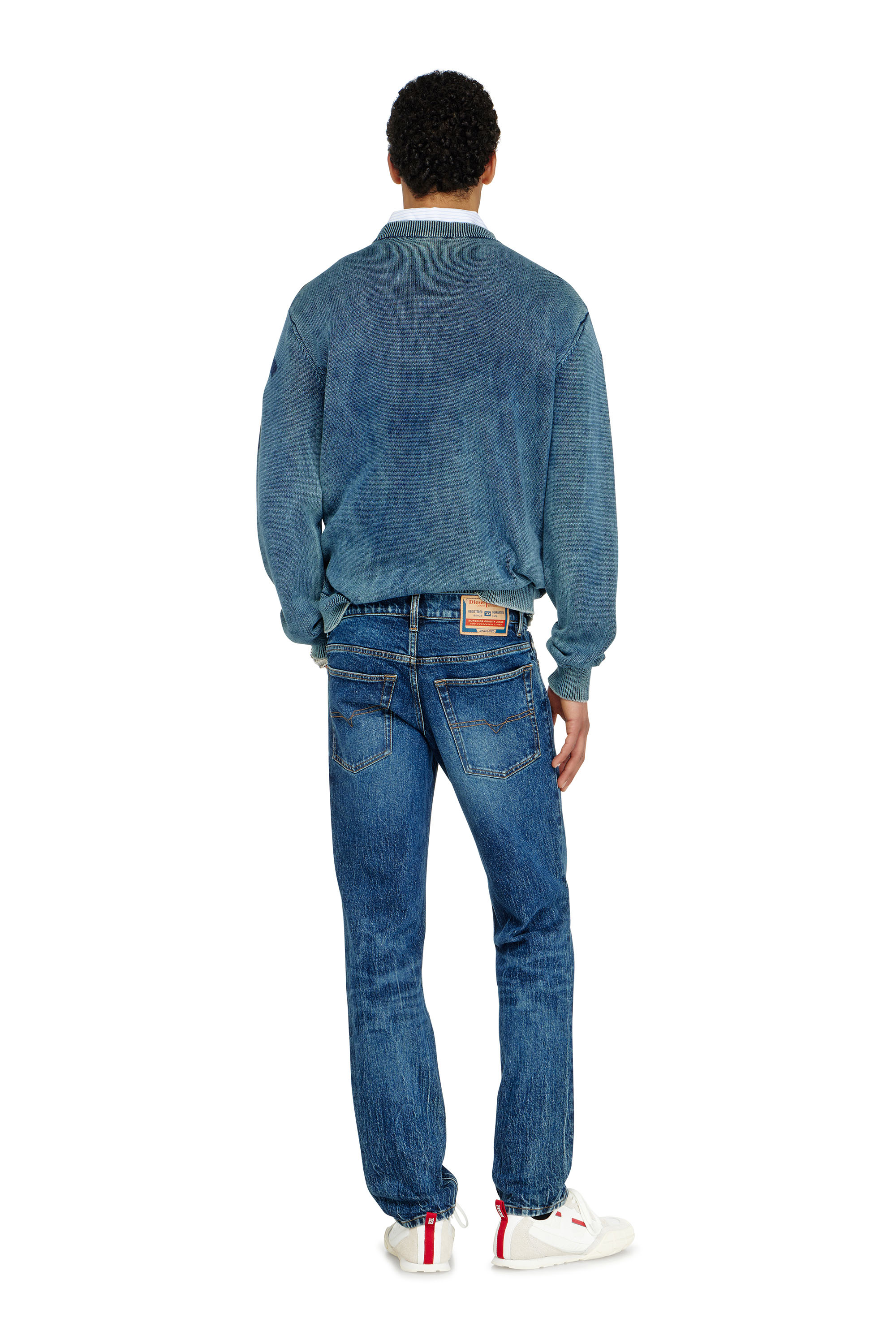 Diesel - Regular Jeans 2023 D-Finitive 0KBBQ Homme, Bleu Fonc&eacute; - Image 3
