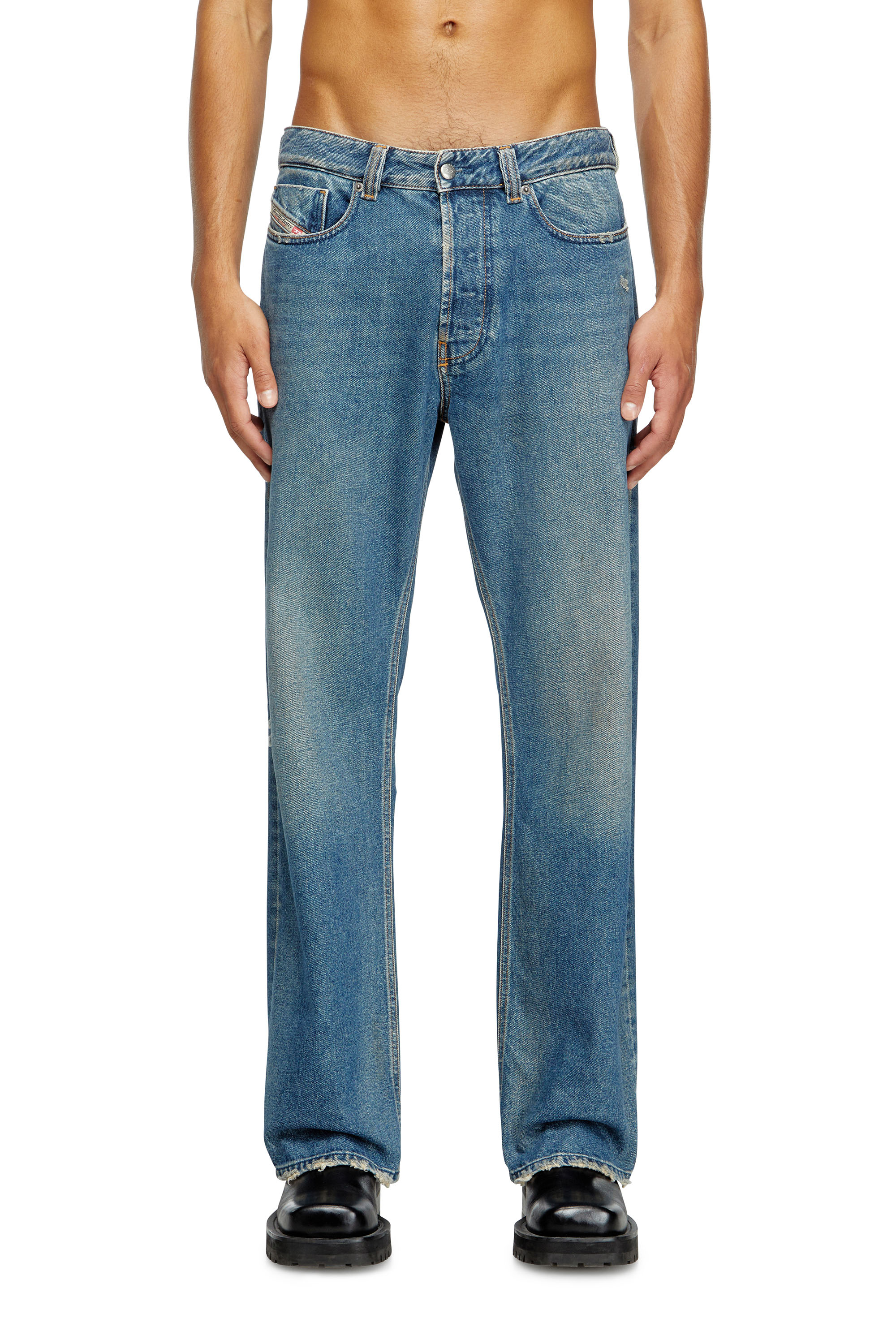 Diesel - Relaxed Jeans 1980 D-Eeper 09J79 Homme, Bleu moyen - Image 2
