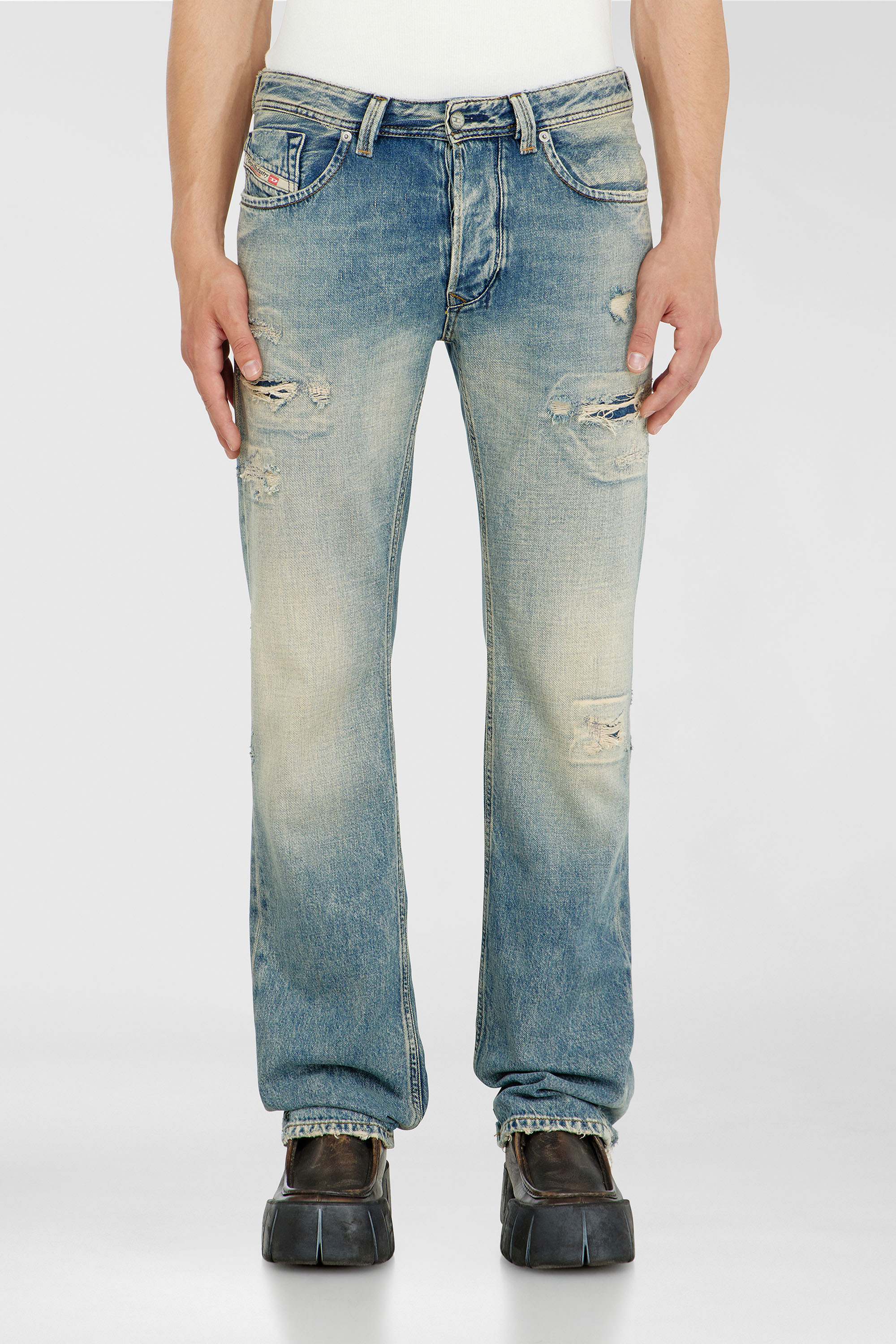 Diesel - Regular Jeans 1985 Larkee 09P62 Homme, Bleu moyen - Image 4