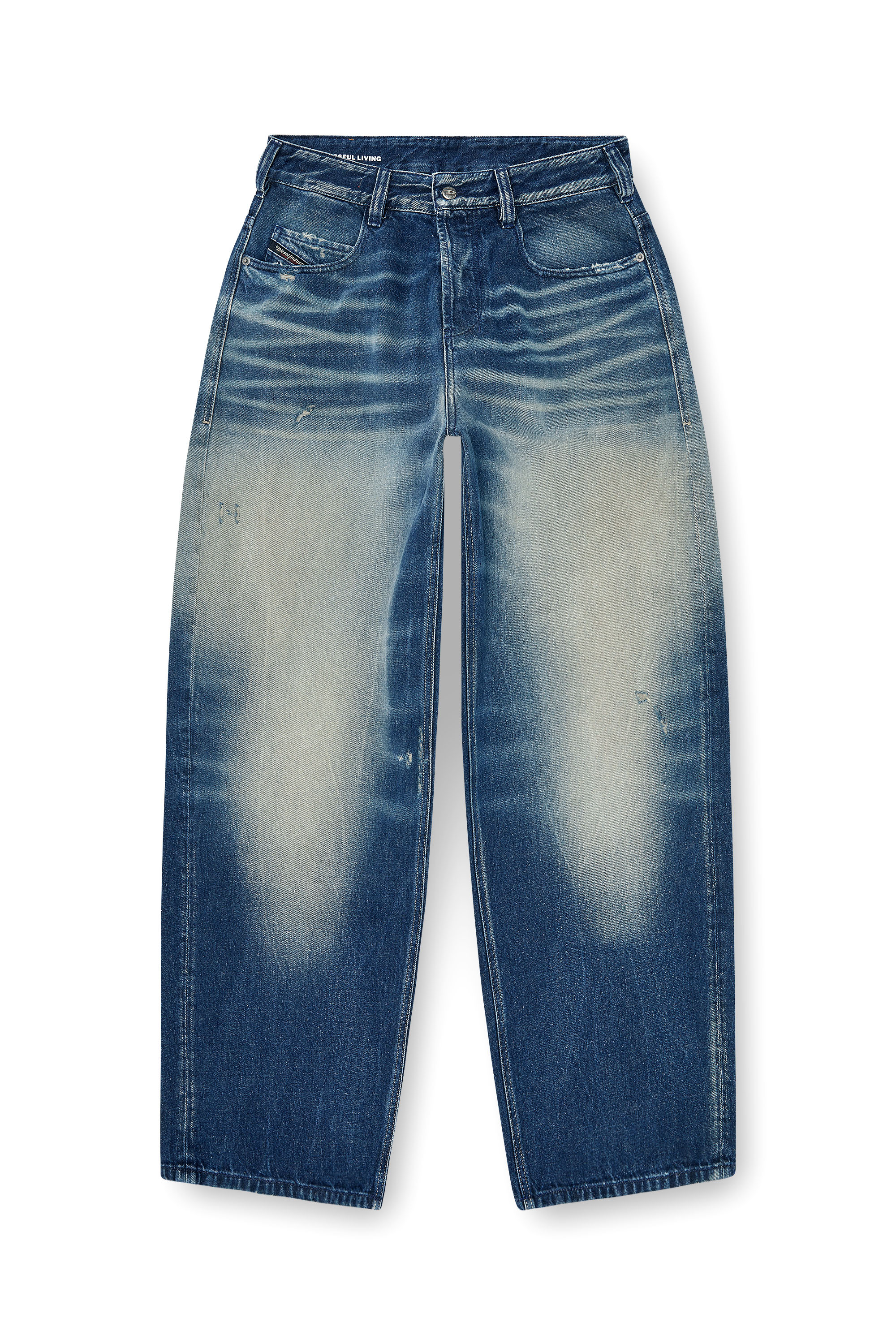 Diesel - Relaxed Jeans 1997 D-Enim-M 007DQ Mixte, Bleu Fonc&eacute; - Image 3