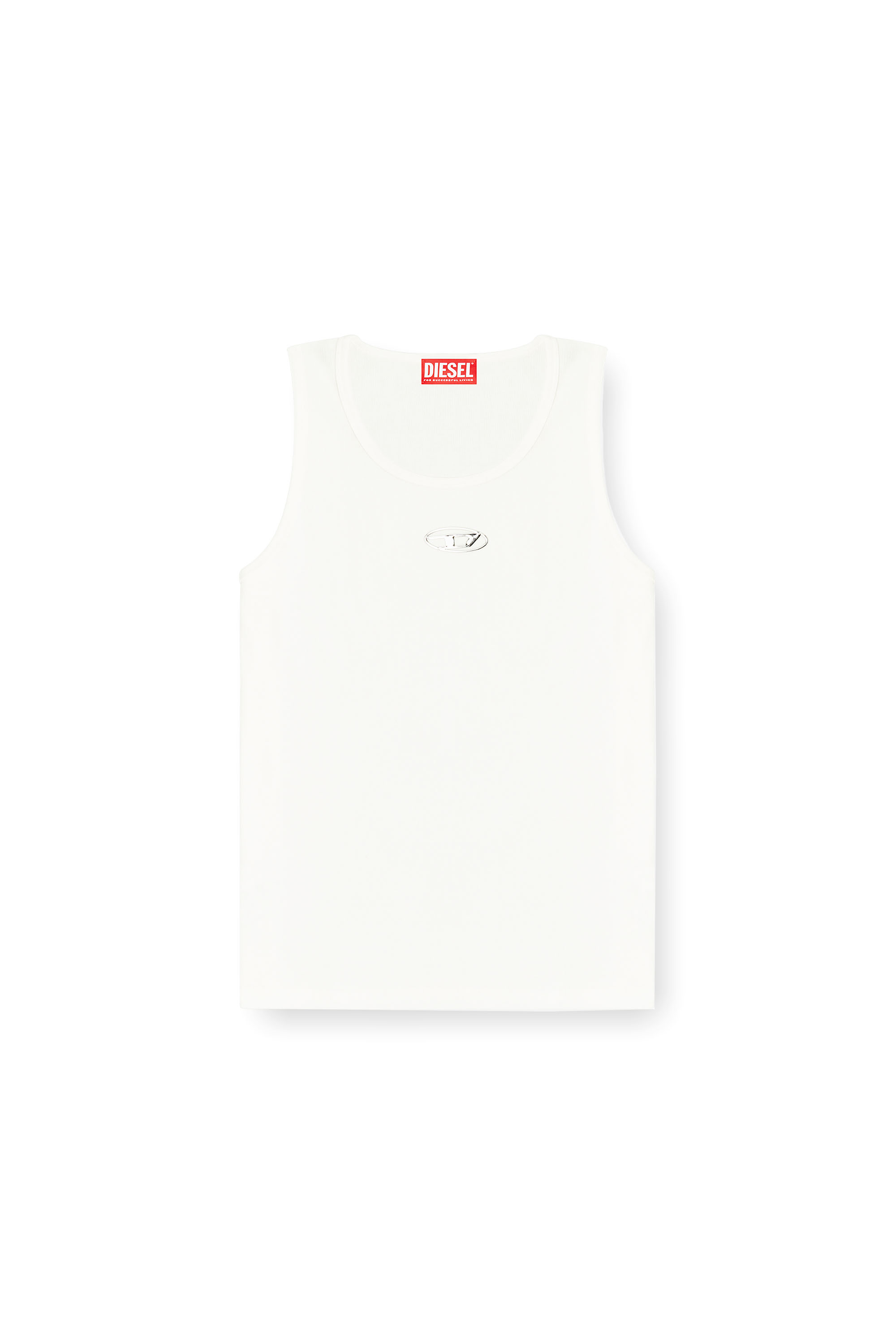 Diesel - T-LIFTY-IOD, Débardeur en coton avec logo Homme in Blanc - 3