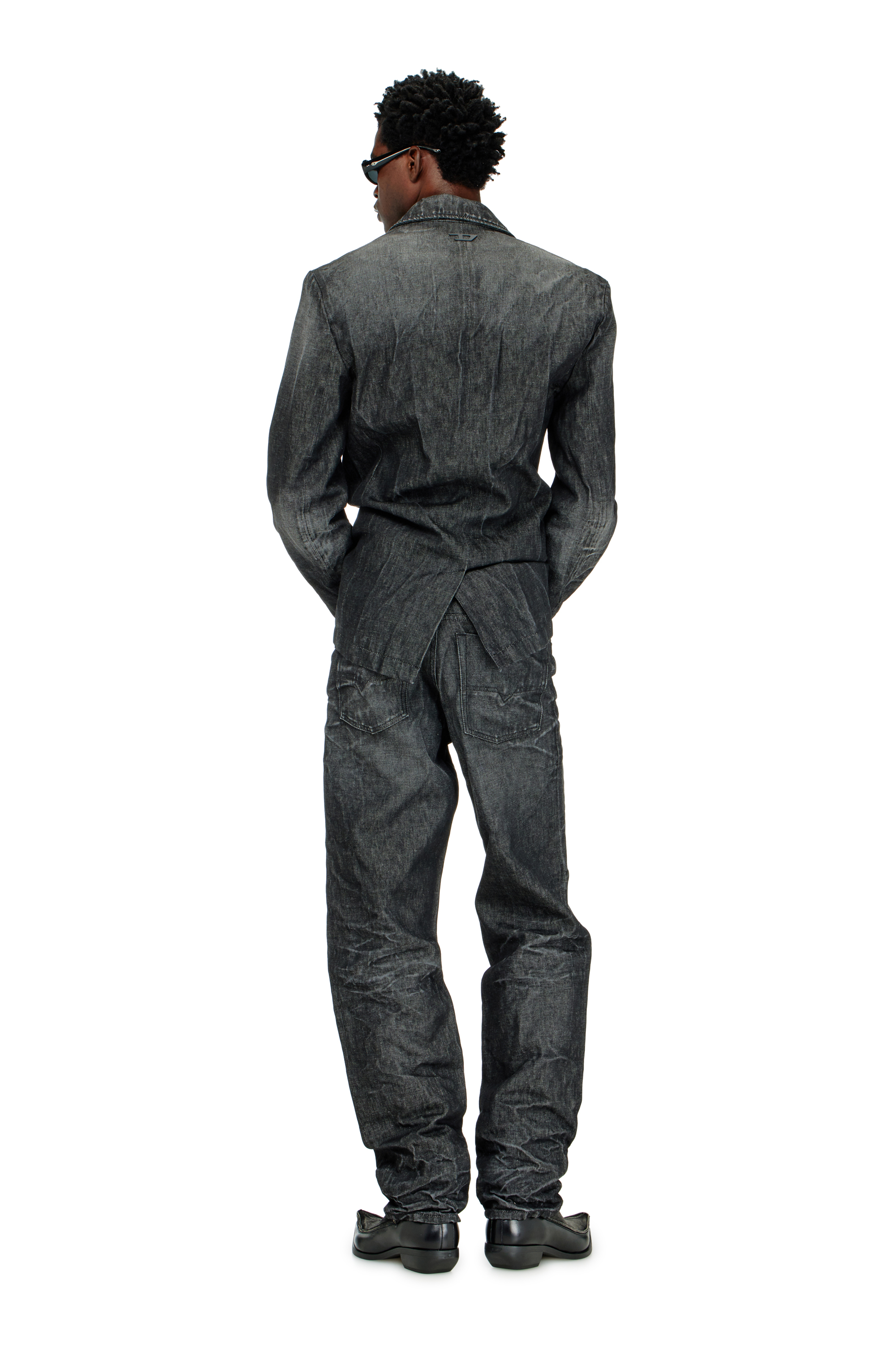 Diesel - Regular Jeans 1991 D-Voeed 09R39 Homme, Noir/Gris fonc&eacute; - Image 4