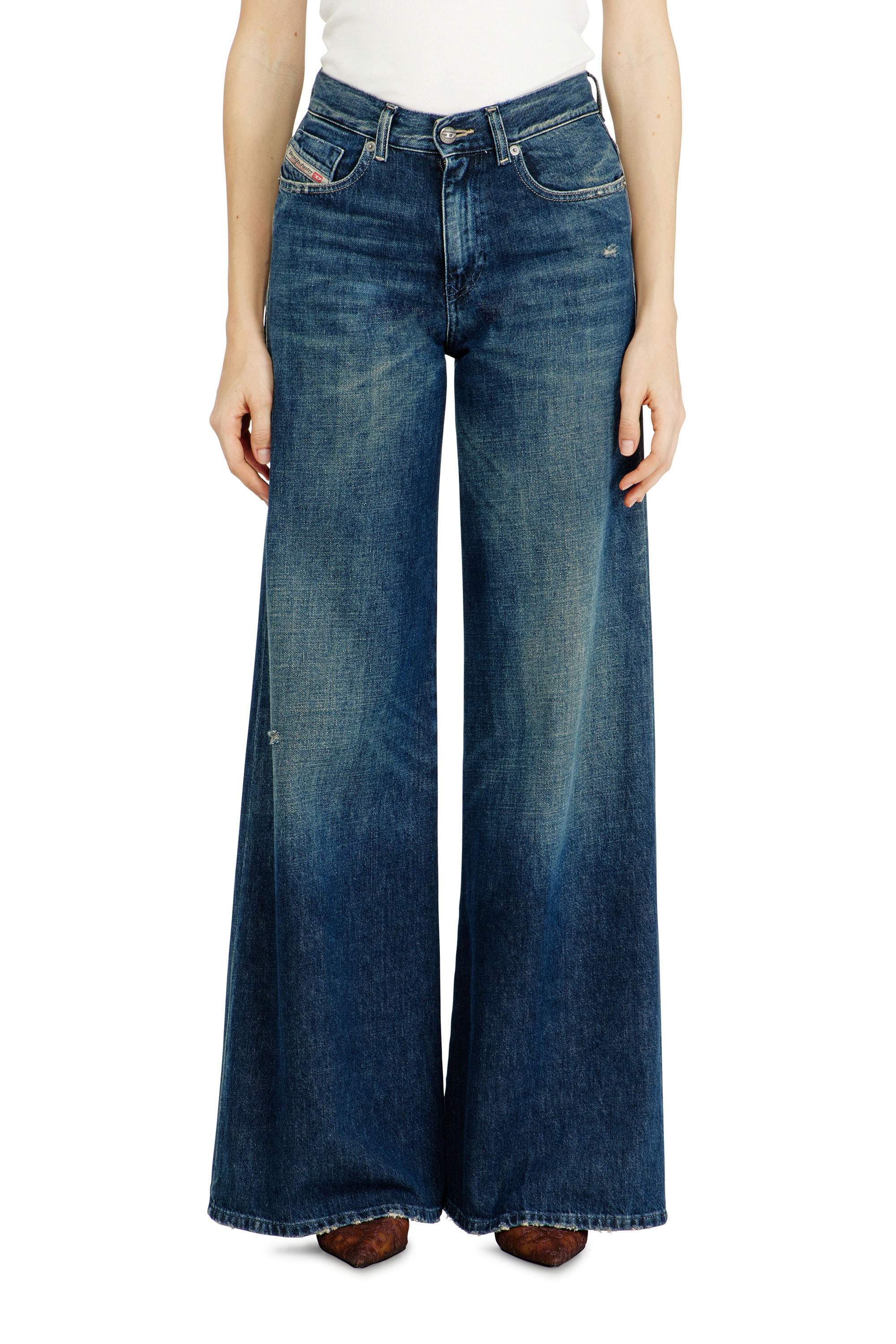 Diesel - Flare Jeans 1978 D-Akemi 09N70 Femme, Bleu Fonc&eacute; - Image 4