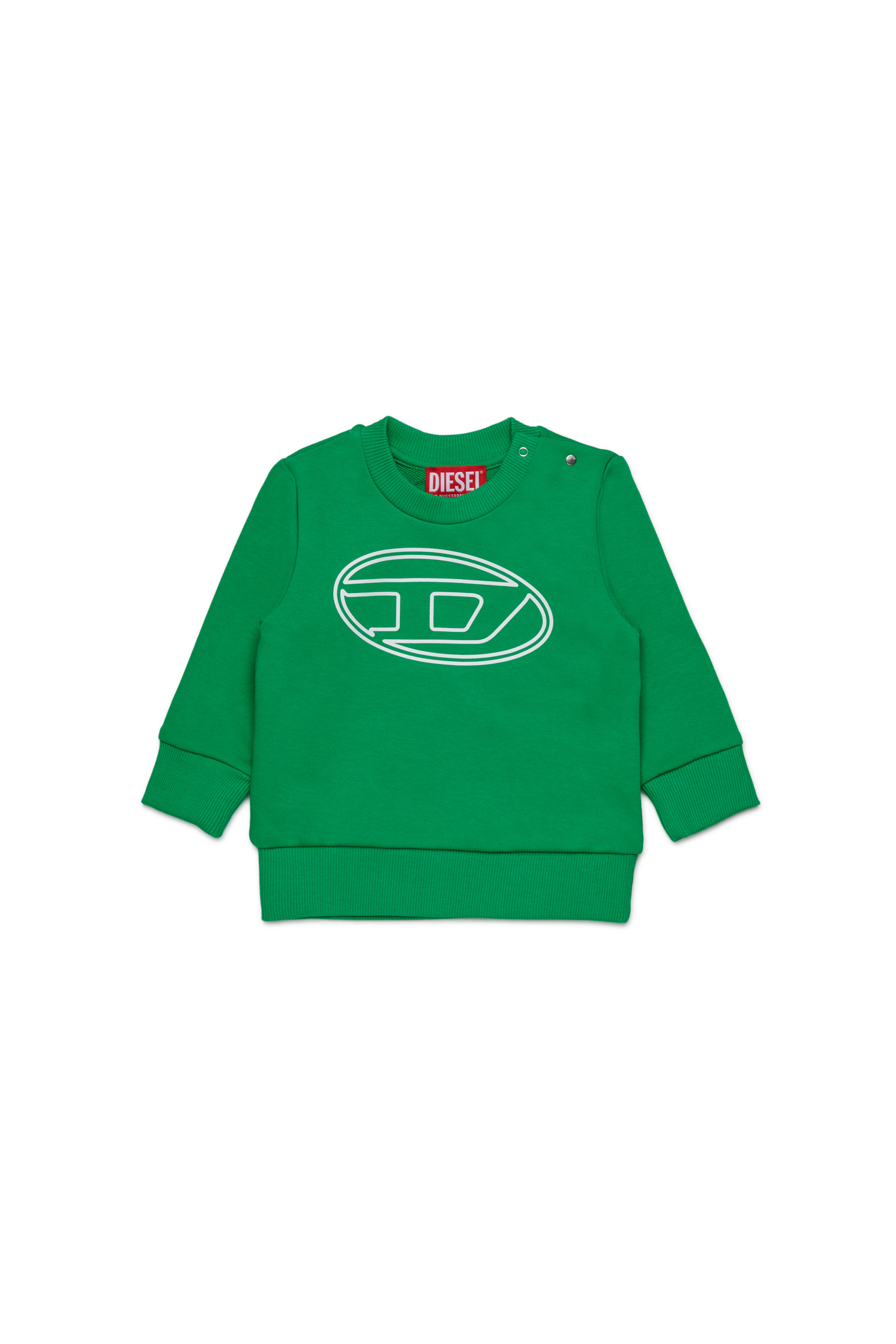 Diesel - STIMOTYB, Sweat en coton avec logo Mixte in Vert - 1