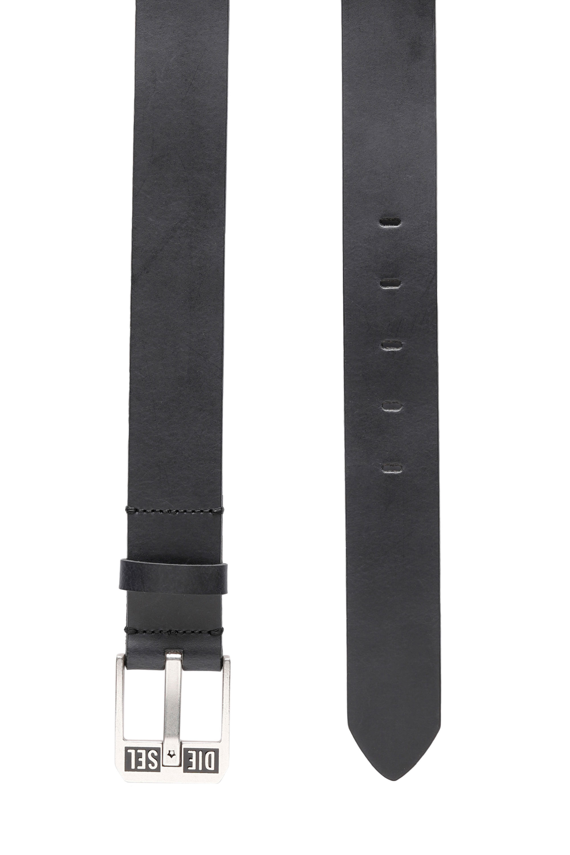 Diesel - BLUESTAR II, Ceinture 3.9 cm en cuir avec boucle logo étoile Homme in Bleu - 3