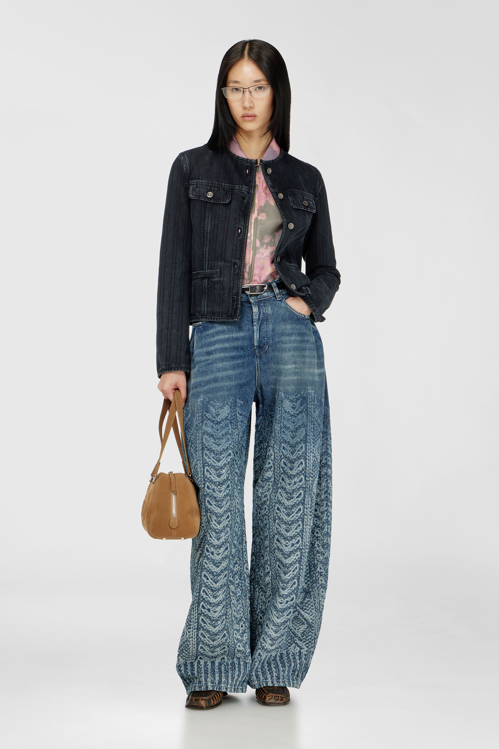 Diesel - Relaxed Jeans 1987 D-Khelz 007EV Femme, Bleu Fonc&eacute; - Image 1