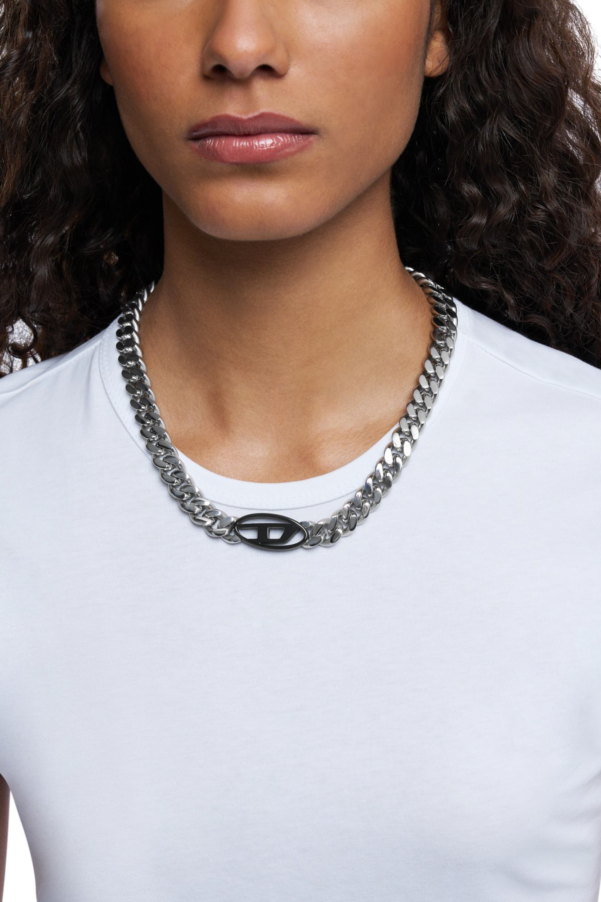 Diesel - DX1635931 JEWELLERY, Collier en acier inoxydable bicolore Mixte in Gris argenté - 3