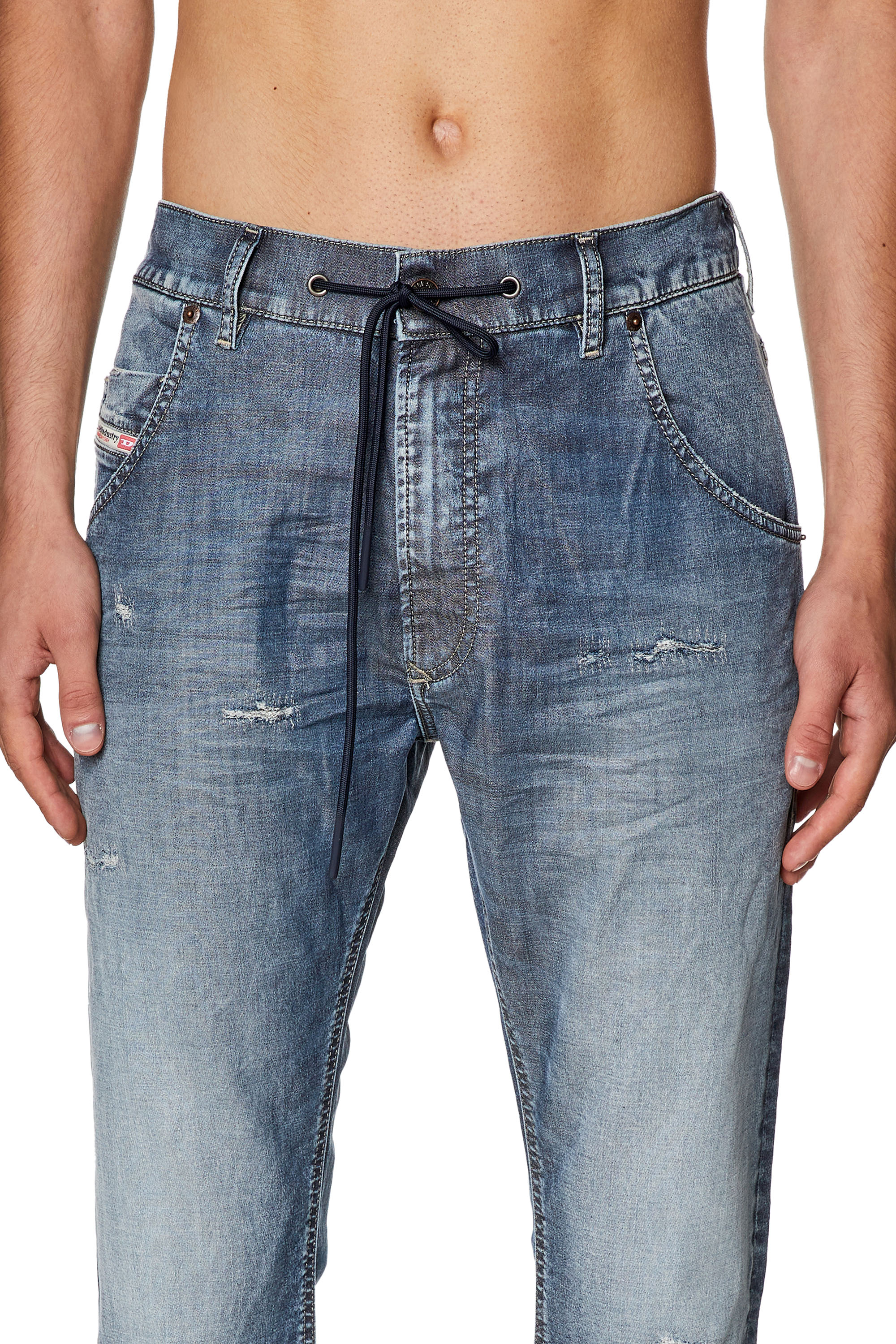 Diesel - Tapered Krooley JoggJeans® E9H13, Medium blue - Image 4