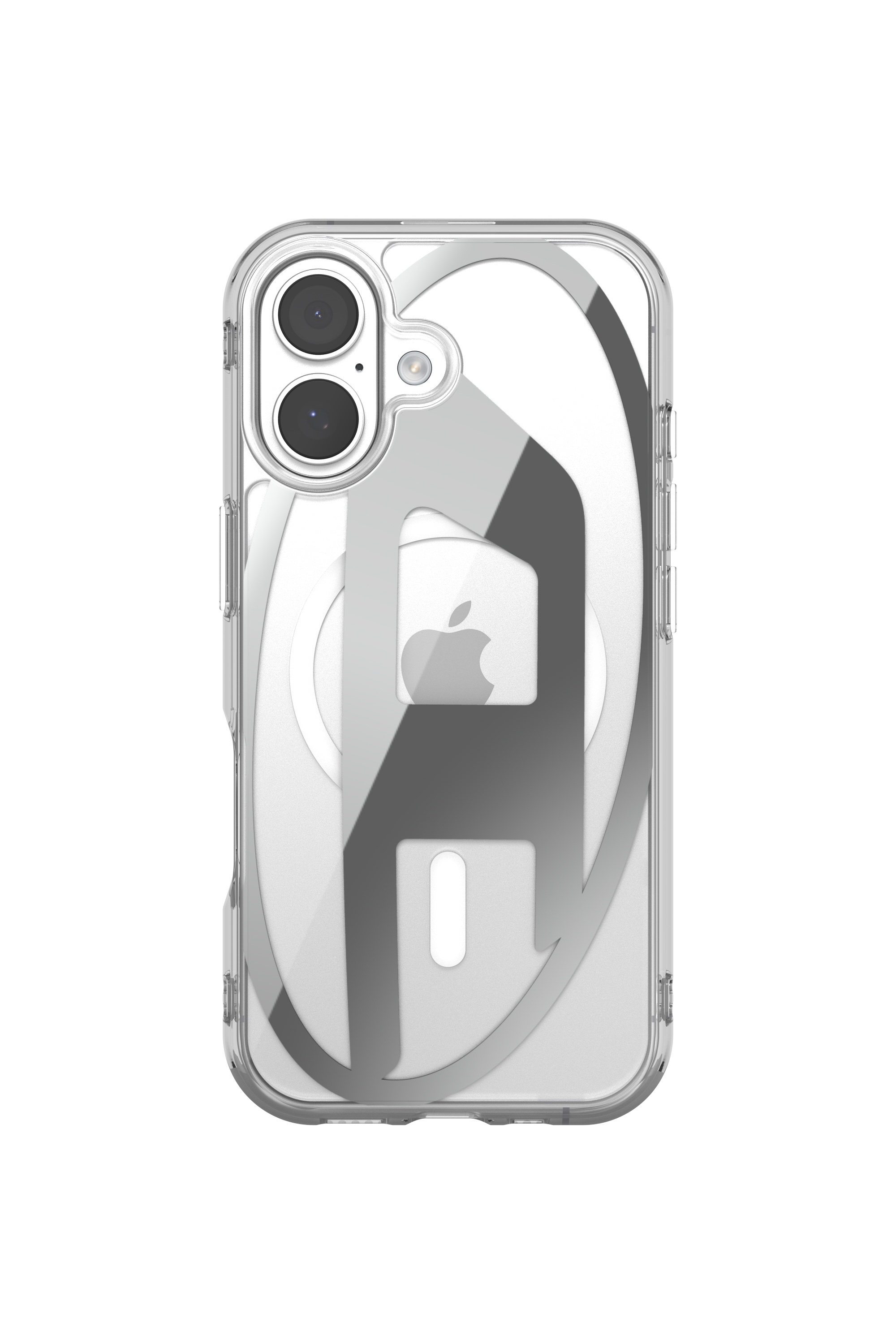 Diesel - 60411 AOP CASE, Étui Oval D Metallic avec Magsafe pour iPhone 17 argent Mixte in Gris - 2
