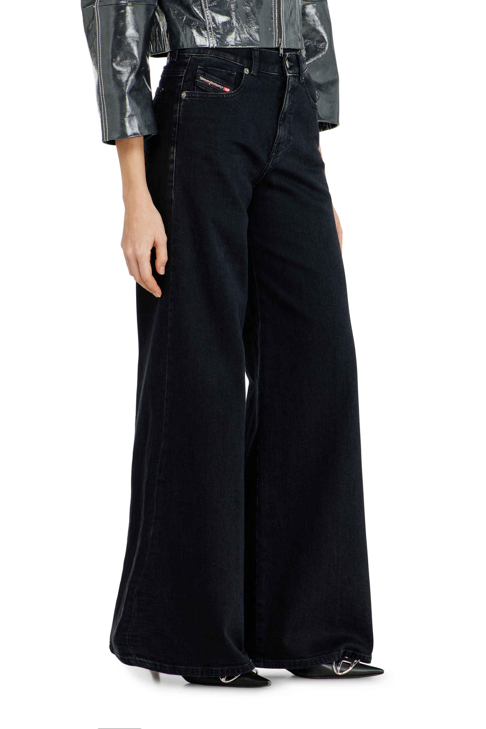 Diesel - Flare Jeans 1978 D-Akemi 09N89 Femme, Noir/Gris fonc&eacute; - Image 7