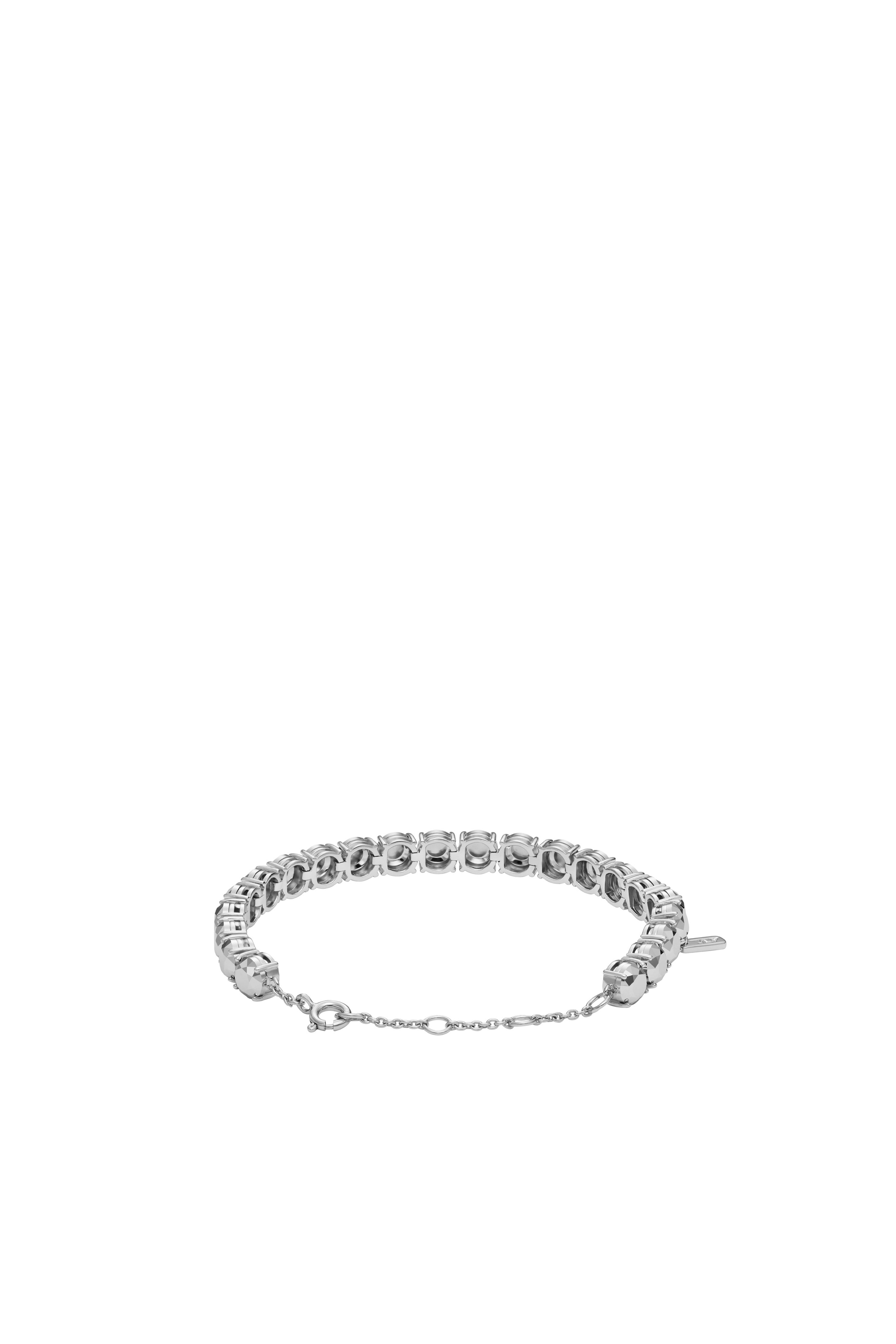 Diesel - DL1354040 JEWEL, Mixte Bracelet en argent sterling taille diamant in Gris argenté - Image 2