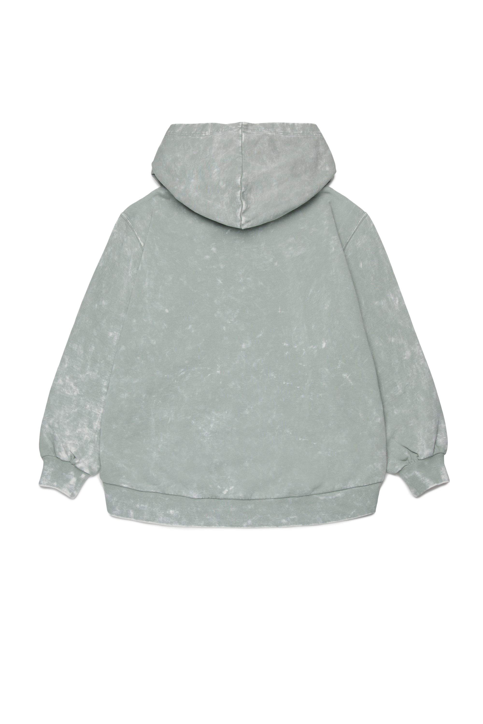 Diesel - SALIA, Sweat &agrave; capuche en coton effet d&eacute;lav&eacute; Femme in Gris argent&eacute; - 2