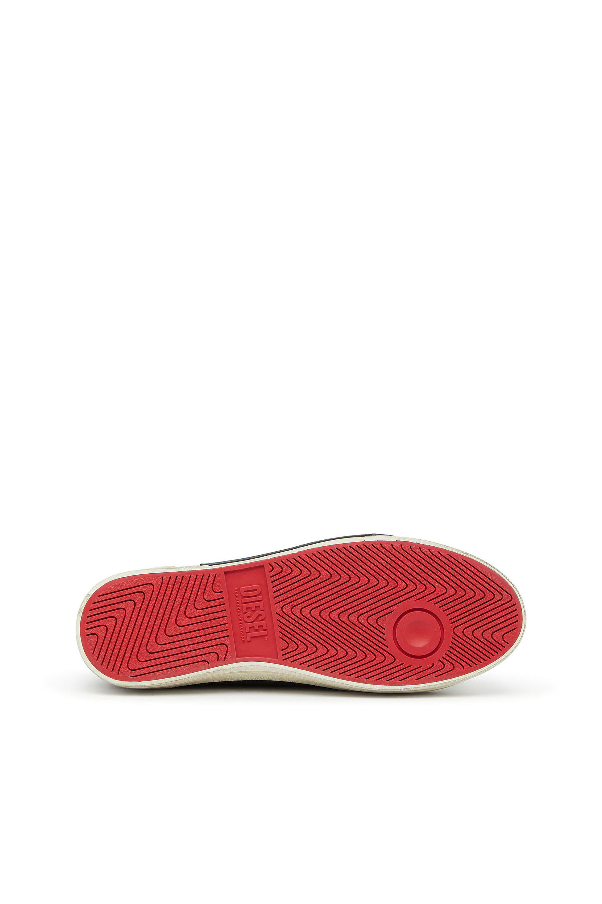 Diesel - S-D-VERSE ZIP MID II, Man's S-D-Verse -  Sneakers in frayed canvas with D logo in Black - 4