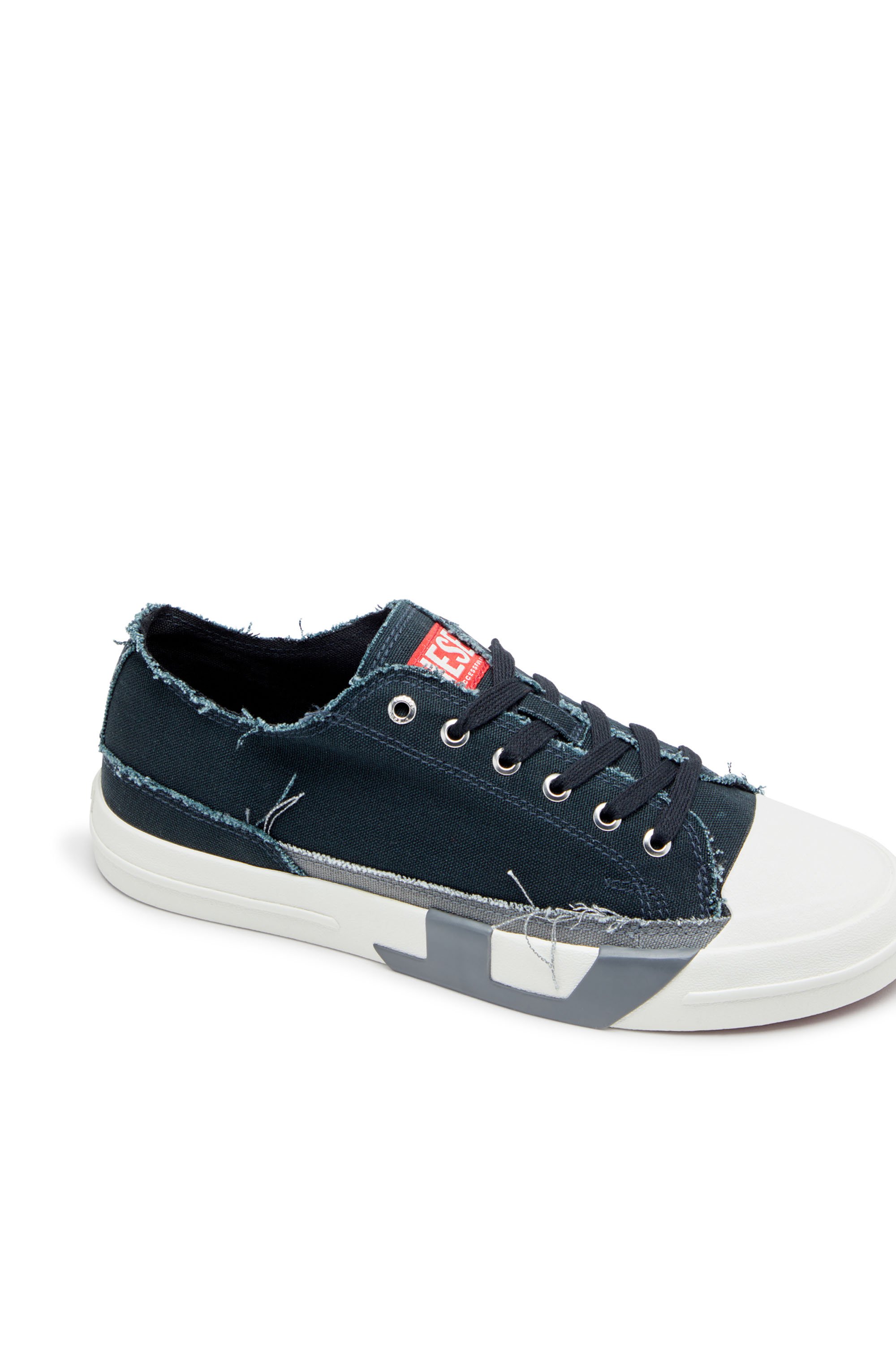 Diesel - S-D-VERSE LOW, S-D-Verse-Baskets en toile effilochée Homme in Polychrome - 6