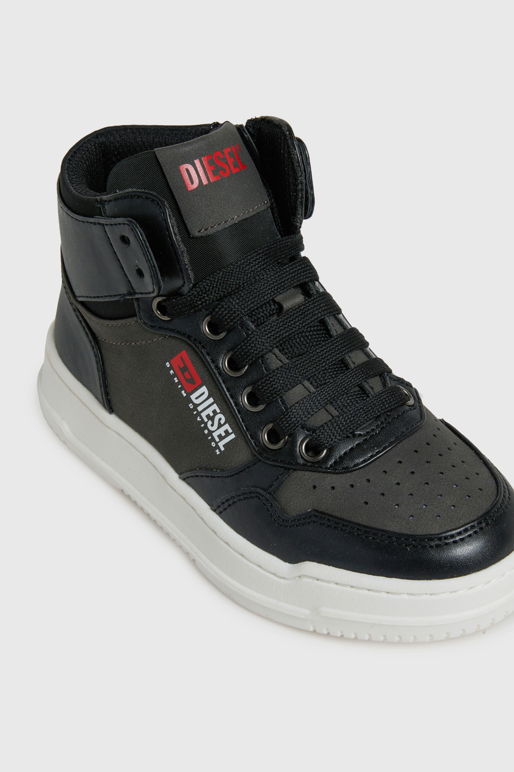 Diesel - S-CASCOUNT-MID, S-Cascount - Baskets montantes perfor&eacute;es Mixte in Noir - 4