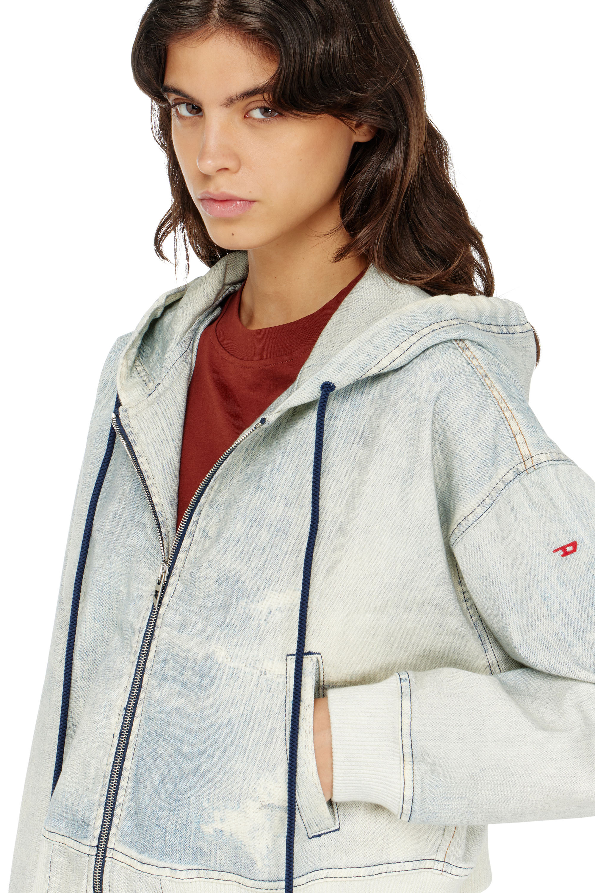 DE-GIRI-CROP JOGG, Bleu Clair